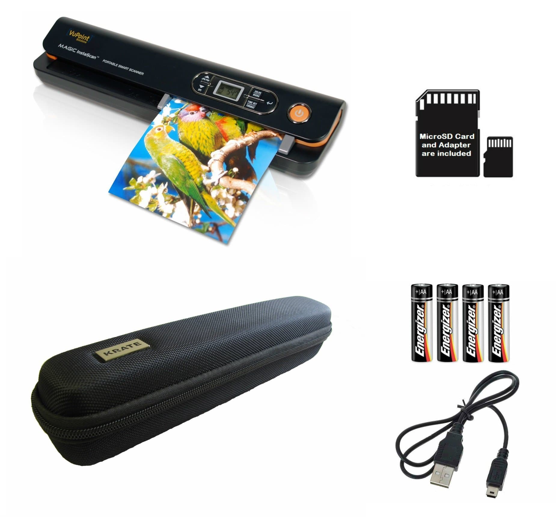 Vupoint Magic InstaScan (PDS-ST420-VP) Portable Smart Scanner BUNDLE
