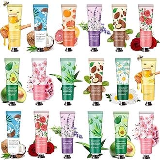 18 Pack 2021 Hand Cream Hand Lotion for Dry Cracked Hands,Working Hands Hand Care Cream Travel Gift Set With Natural Aloe And Vitamin E For Men And Women,Travel Size Hand Cream Moisturizer -30g