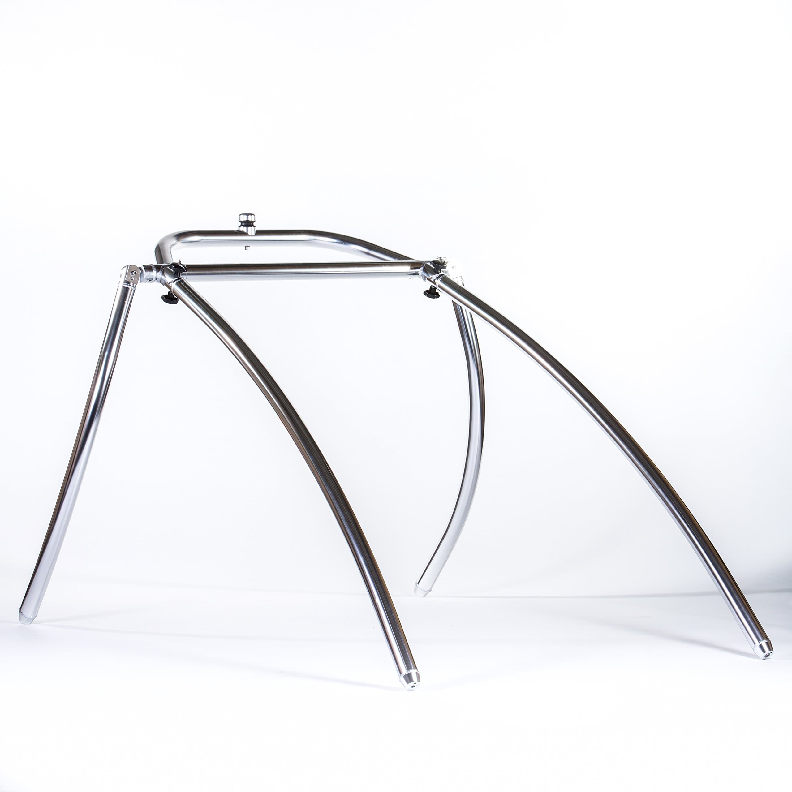 Monster Tower MT2 Wakeboard Tower - Enhanced Tow Height, Quick Release Mount, Collapsible Design, Swivel Tow, Polished and Anodized 2.5" Aluminum Tubing, Universal Fit for Motor Boats (Width 60-102”)