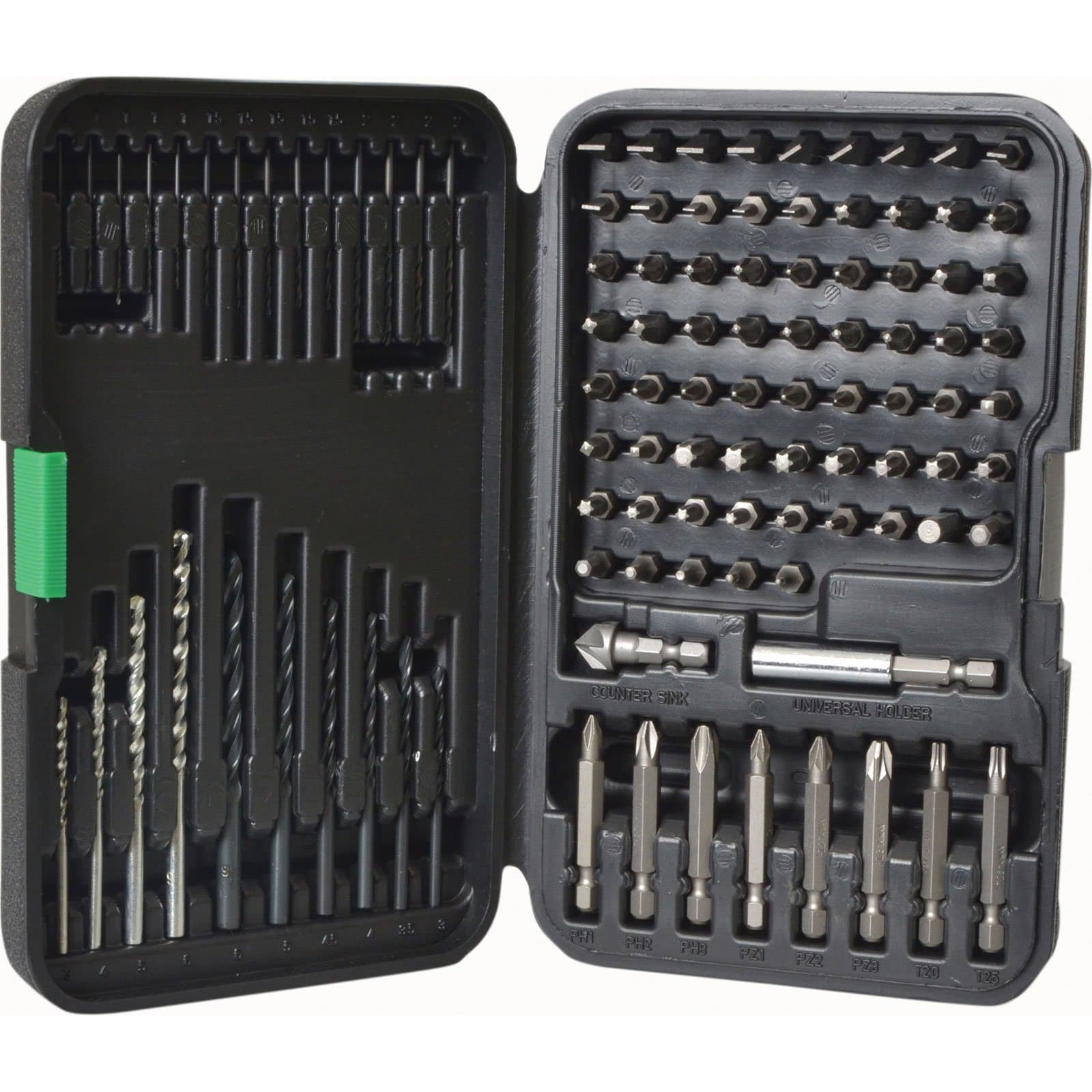 Precise Engineered Hitachi 102 Piece Combination Drill & Screwdriver Bit Set [Multi Set] - w/3yr Rescu3® Warranty