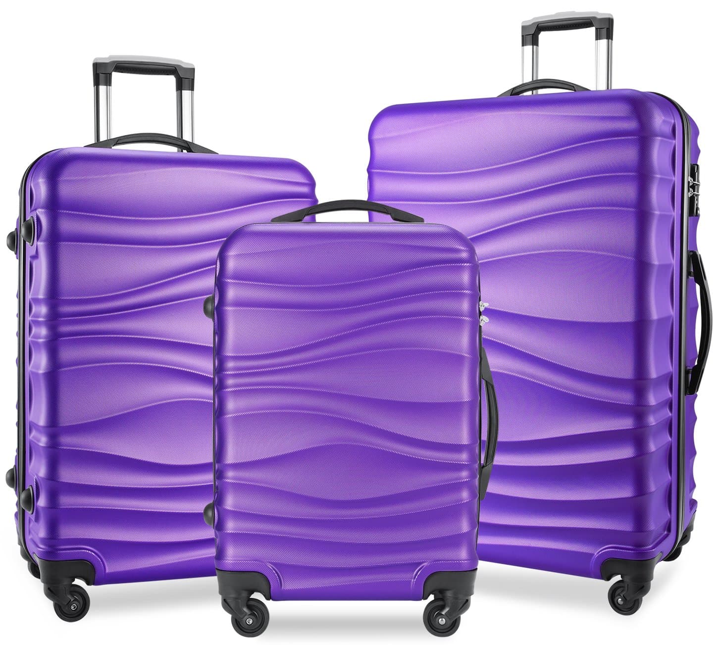 Luggage Expandable Suitcase 3 Piece Set with TSA Lock Spinner 20in24in28in