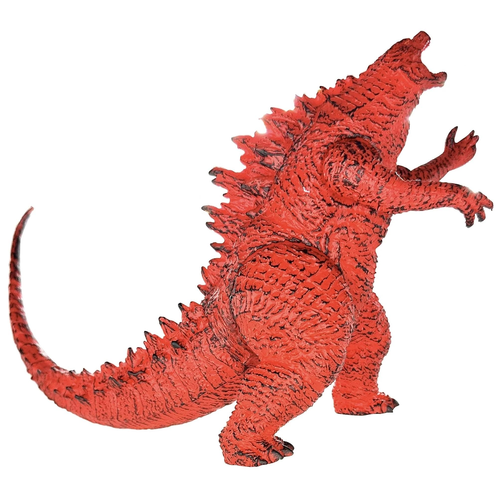 - De-Lite™ Action Figures Soft Touch Vinyl Plastic Collectible Model Toys… (Burning StyleGodzilla, Red, 15cm)
