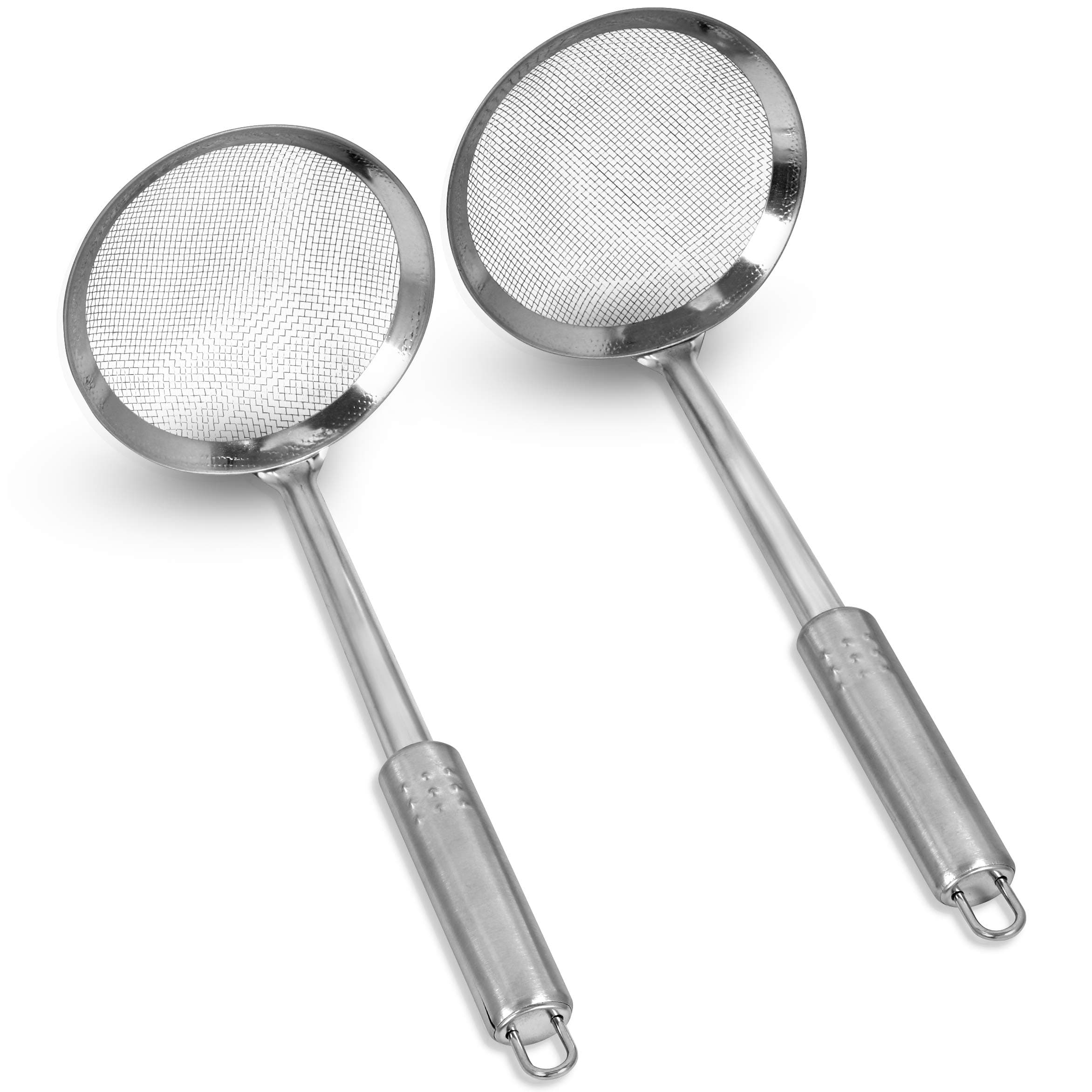 SIMPLI-MAGICCooking Utensils Stainless Steel, 2 Pack Bundle, Strainer Ladle