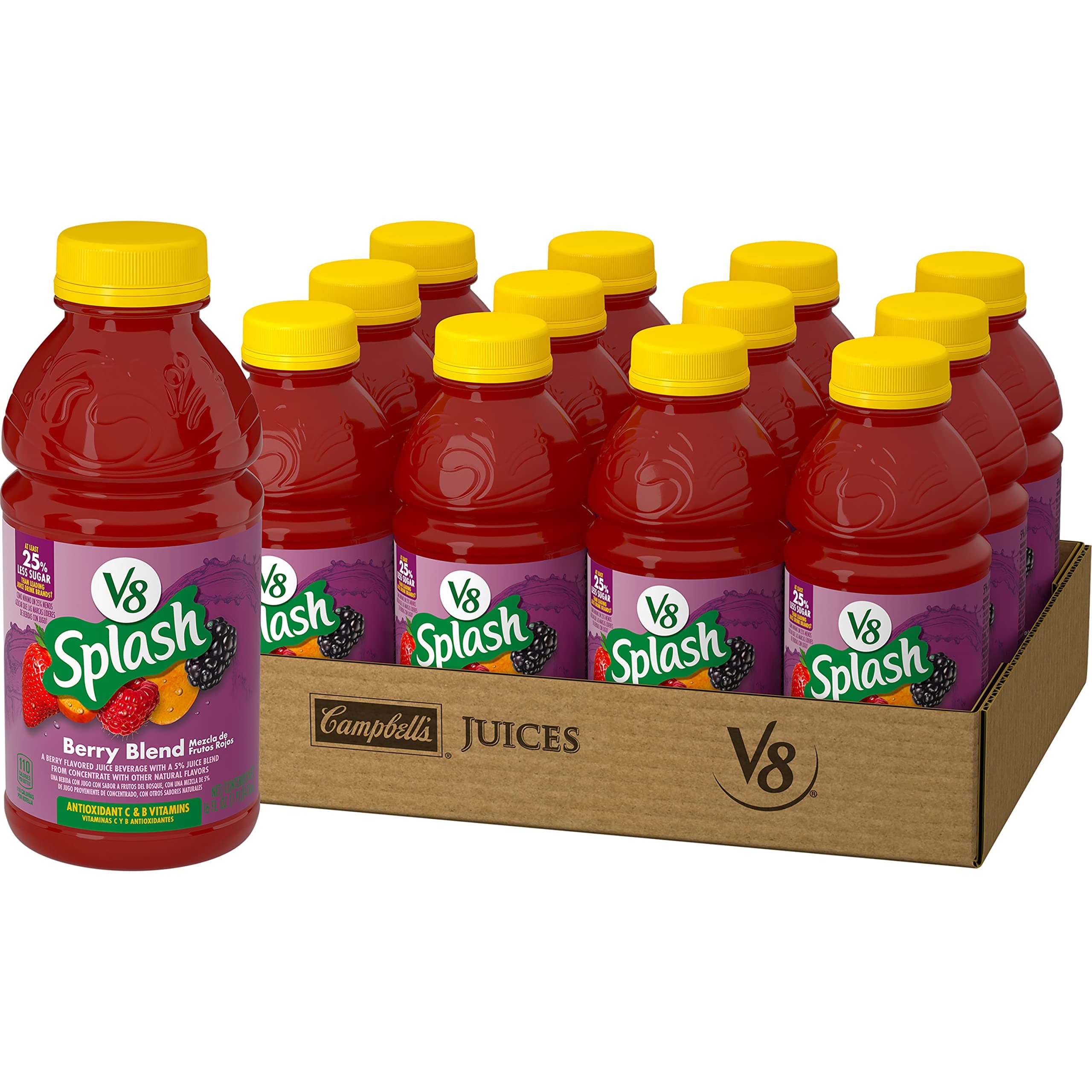 Berry Blend Flavored Juice Beverage, 16 fl oz Bottle (12 Pack)