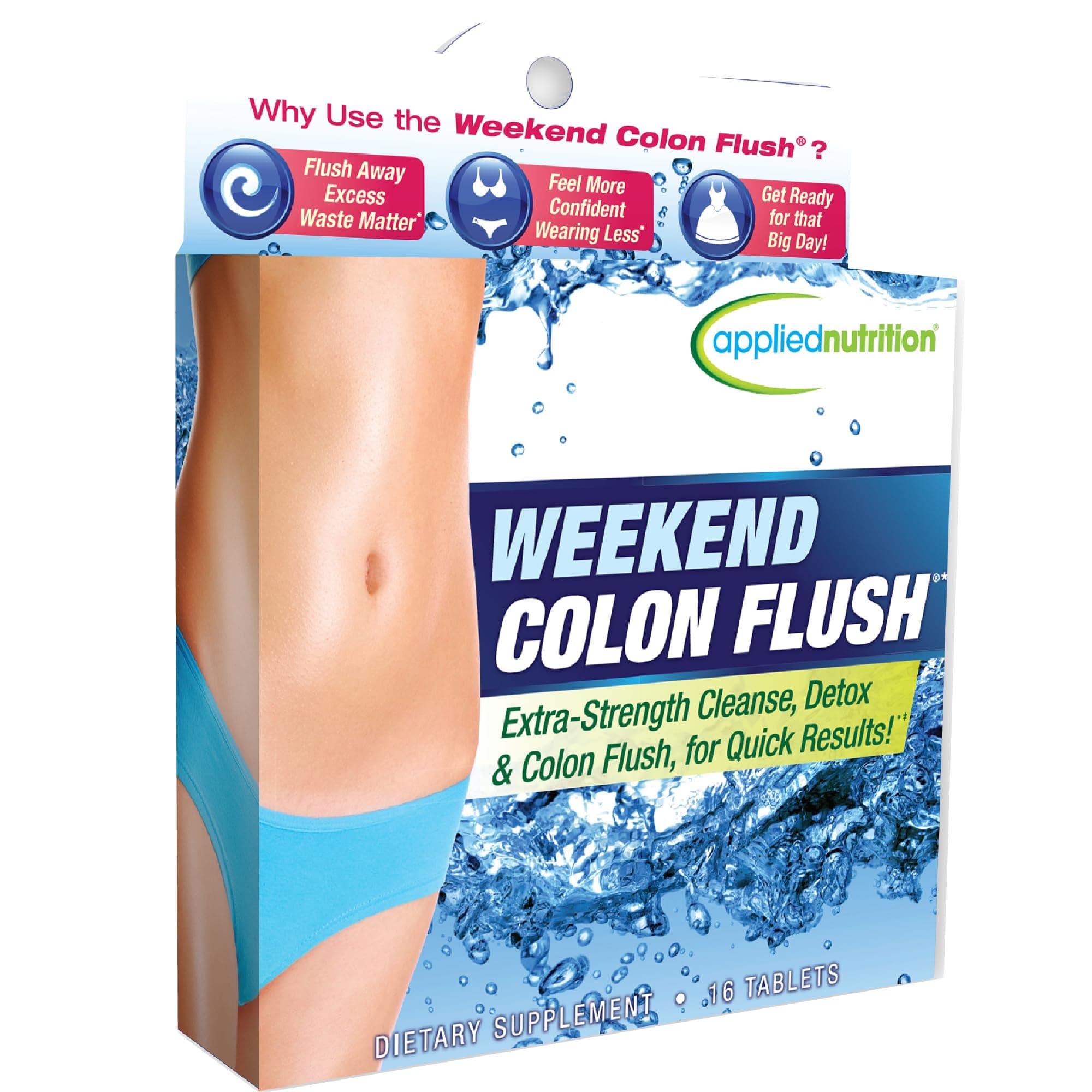 Applied Nutrition 116826 Weekend Colon Flush Tablets (16 Pieces)