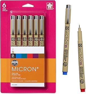 MICRON PEN 6PC SET (05) AST