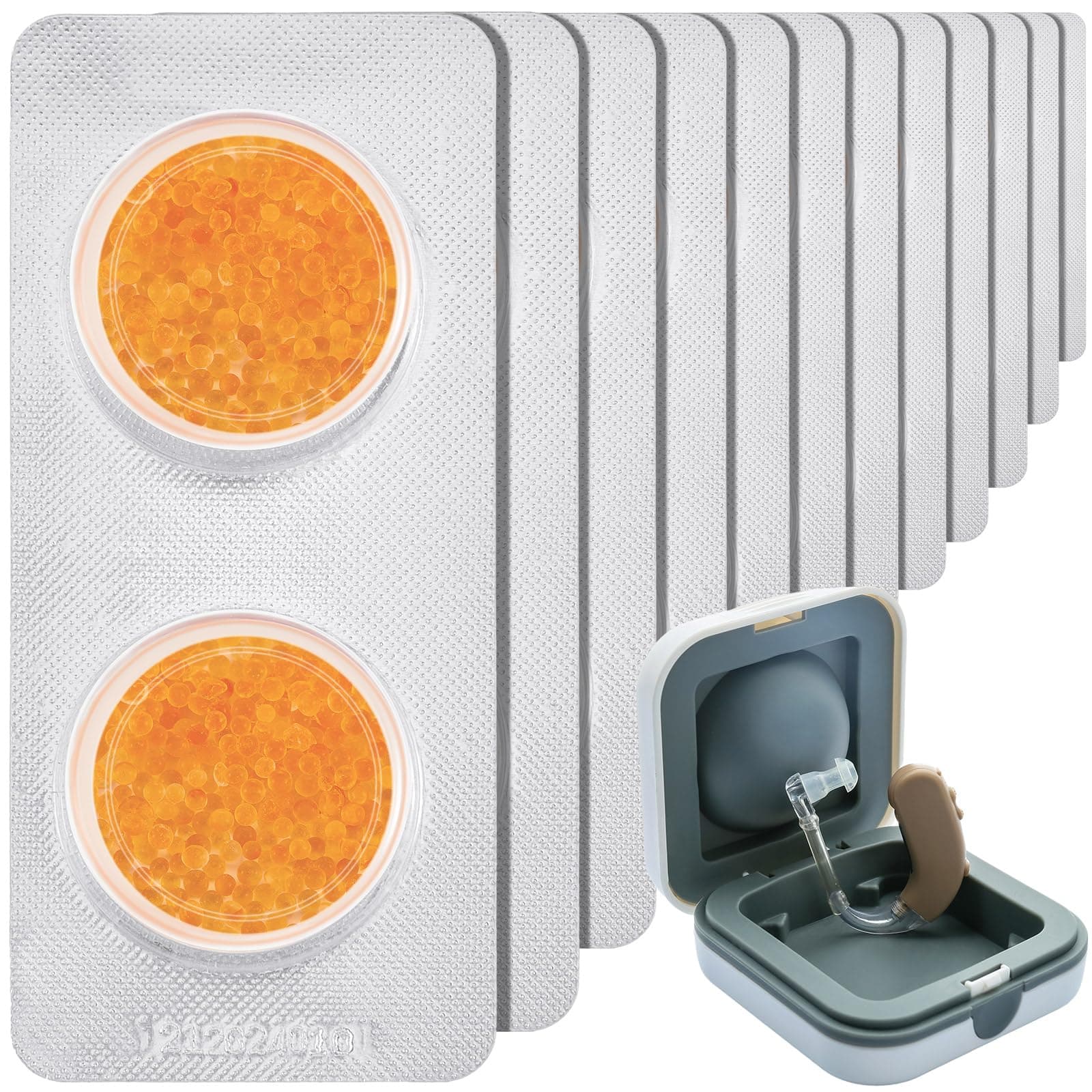 24 Pcs Hearing Aid Drying Capsules Bulk Hearing Aid Dryer Hearing Aid Dehumidifier Dryer Hearing Aid Desiccant for Hearing Aid Accessories