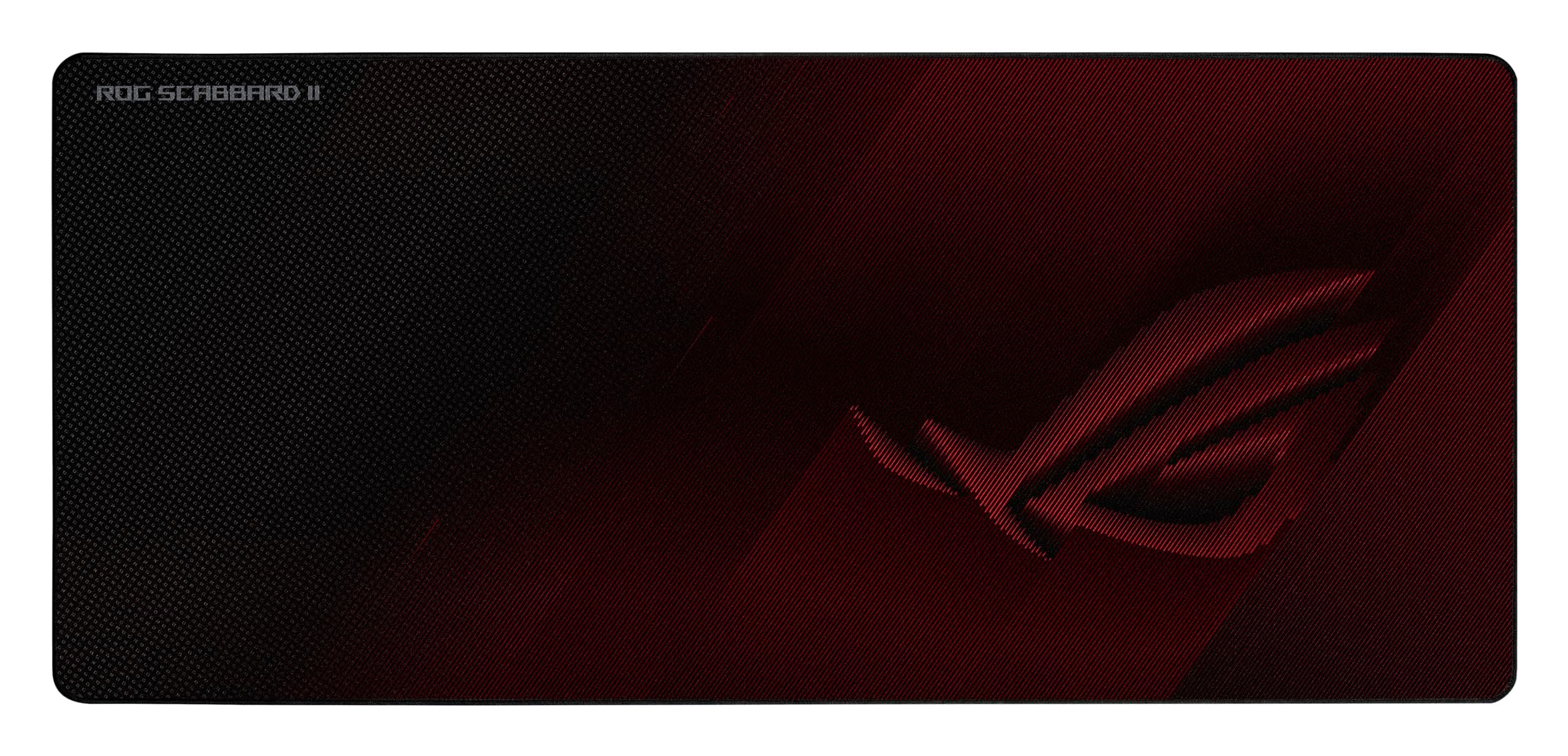 ROG Scabbard II Extended Gaming Mouse Pad – 35.4” x 15.7” (Extended/XXL Size), Smooth Glide Surface, Water/Oil/Dust-Resistant, Anti-Fray Edges, Non-Slip Base - Black