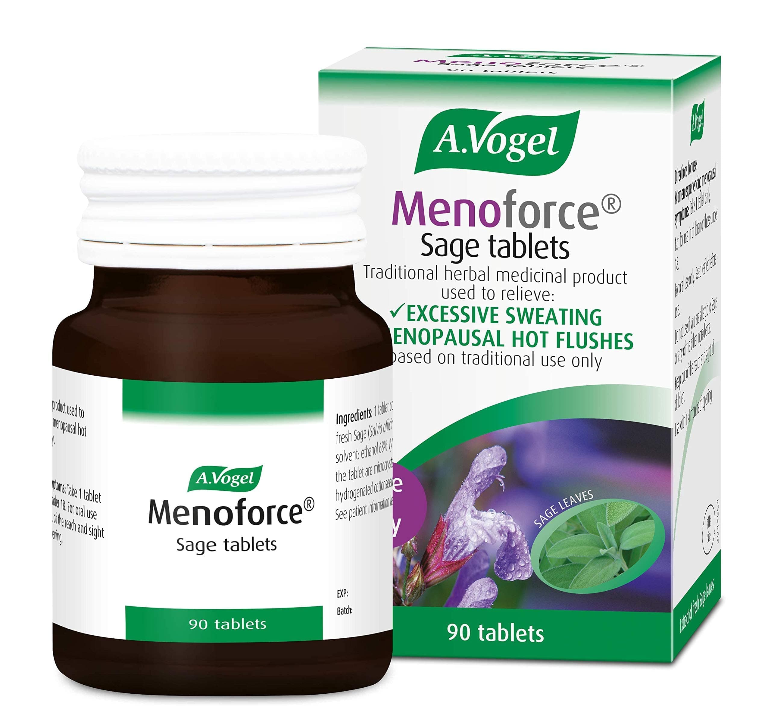 A. Vogel (previously Bioforce) Menoforce Sage Tablets One a Day 90 tablets by A. Vogel