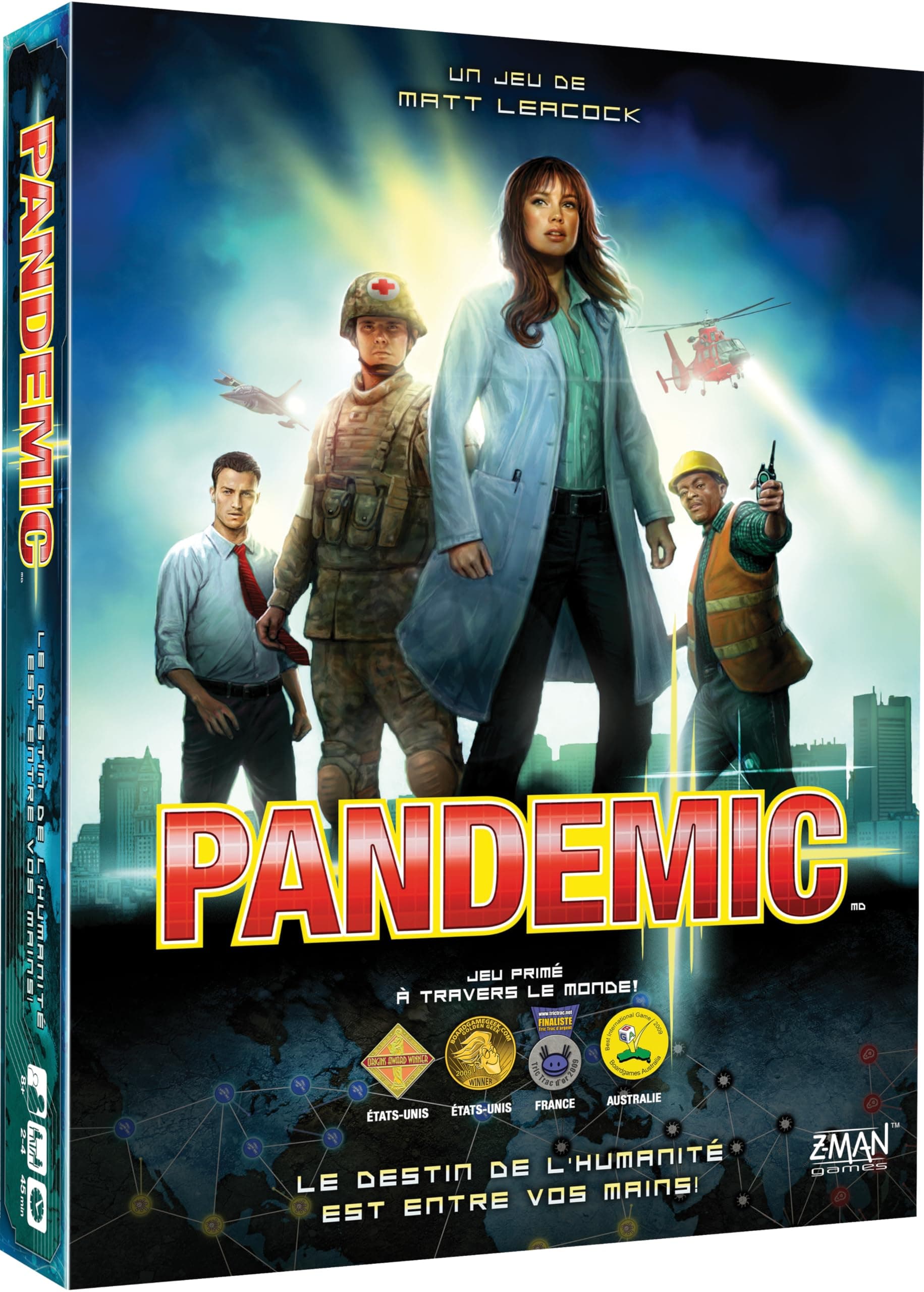 Asmodee Pandemic – Board Game – Cooperative Game - French Language