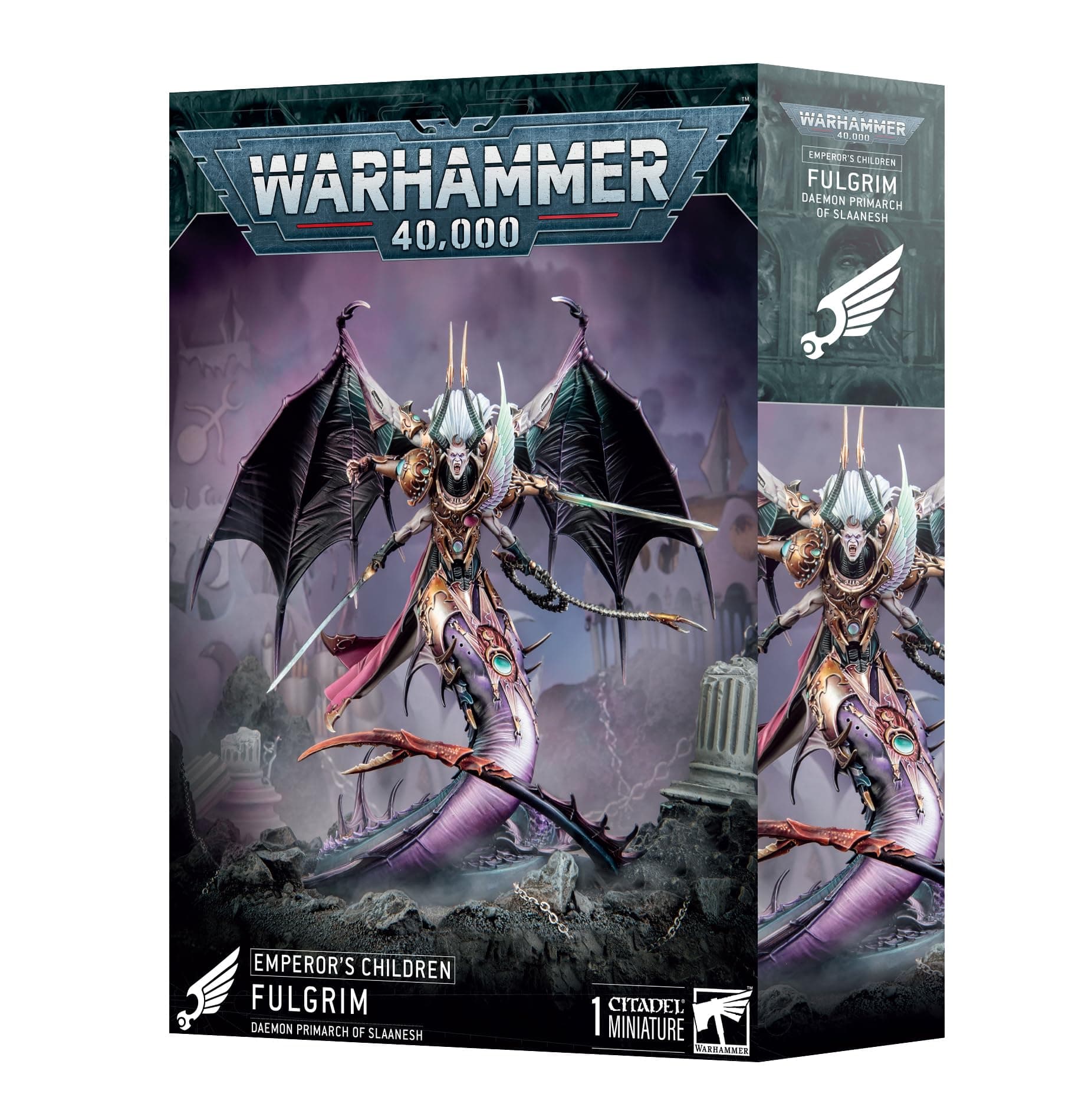 Games Workshop Warhammer 40,000 Emperors Children Fulgrim Daemon Primarch Of Slaanesh Model