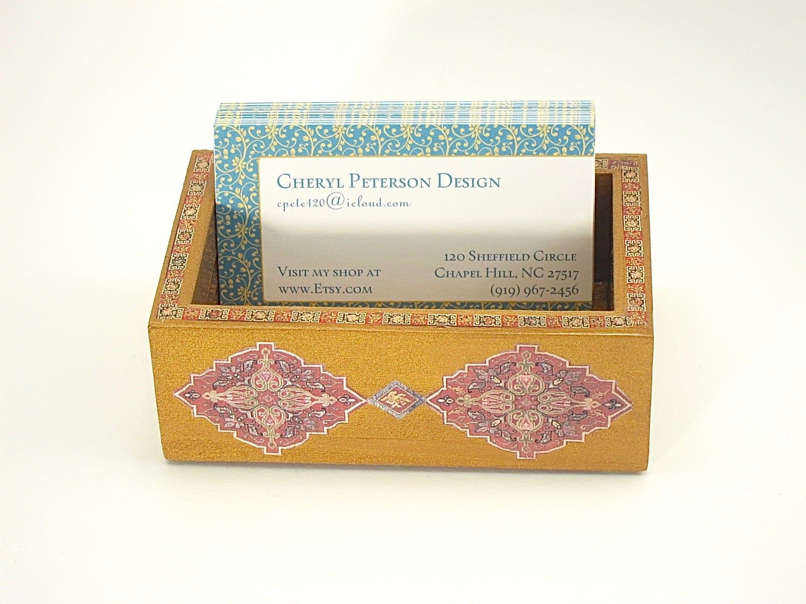 Decoupage Business Card Holder
