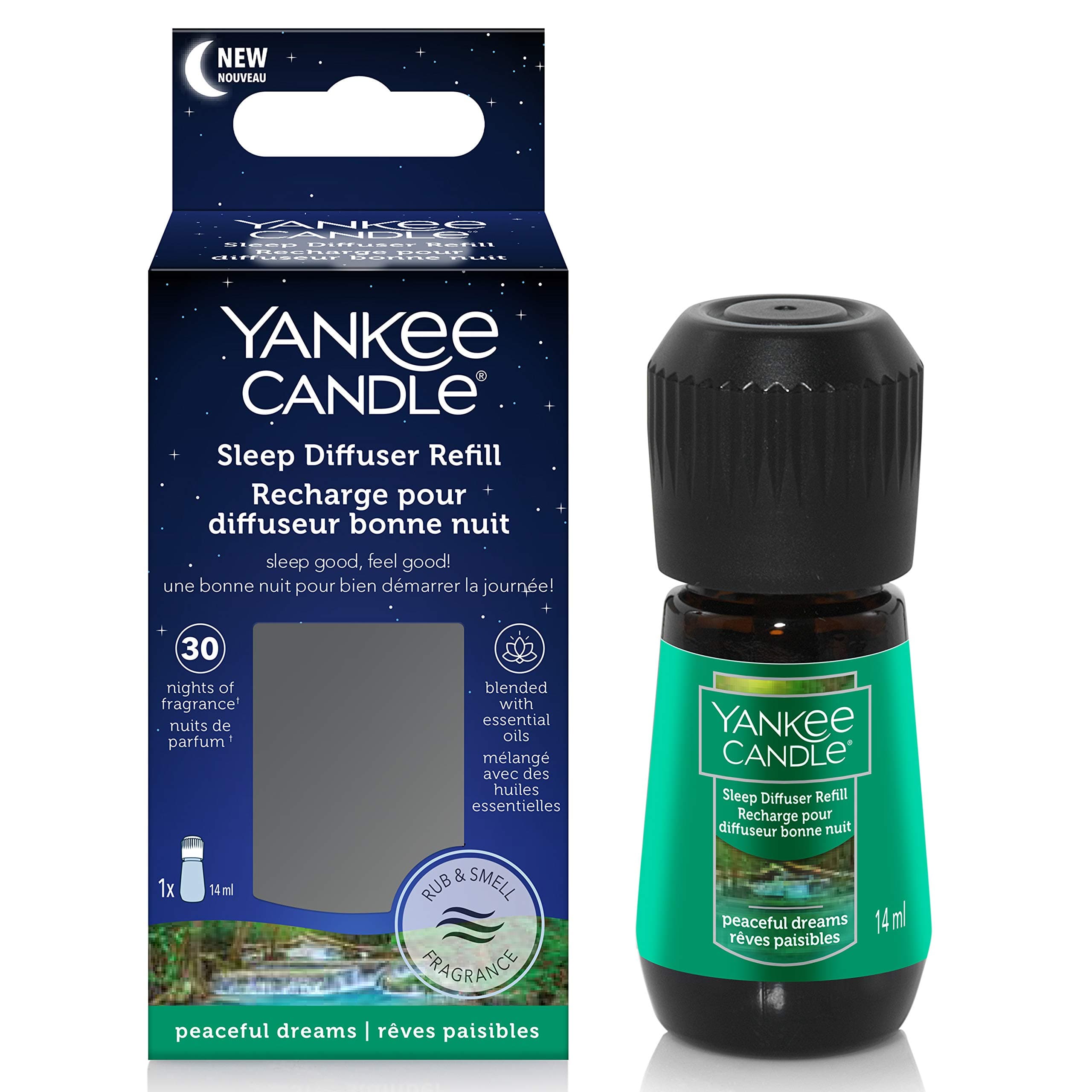 Yankee Candle Sleep Diffuser Refill | Peaceful Dreams Electric Fragrance Diffuser Refill | Up to 30 Nights of Fragrance