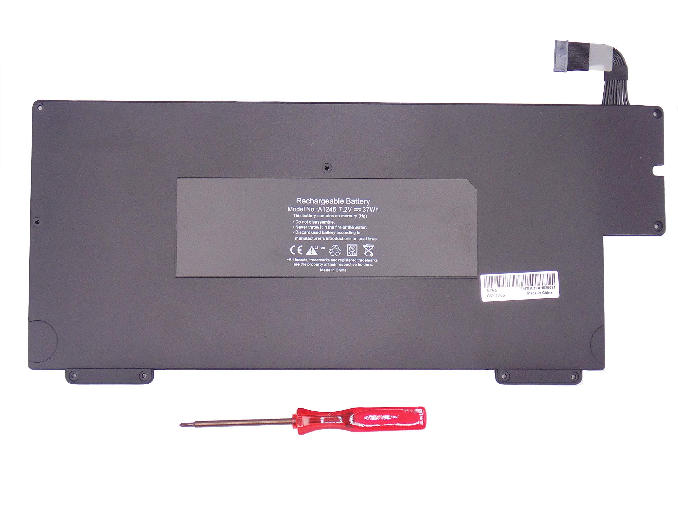 Liduo Replacement Battery A1245 A1237 A1304, Made for Early/Late 2008 Mid 2009 Apple's MacBook Air 13 inch - 18 Months Warranty
