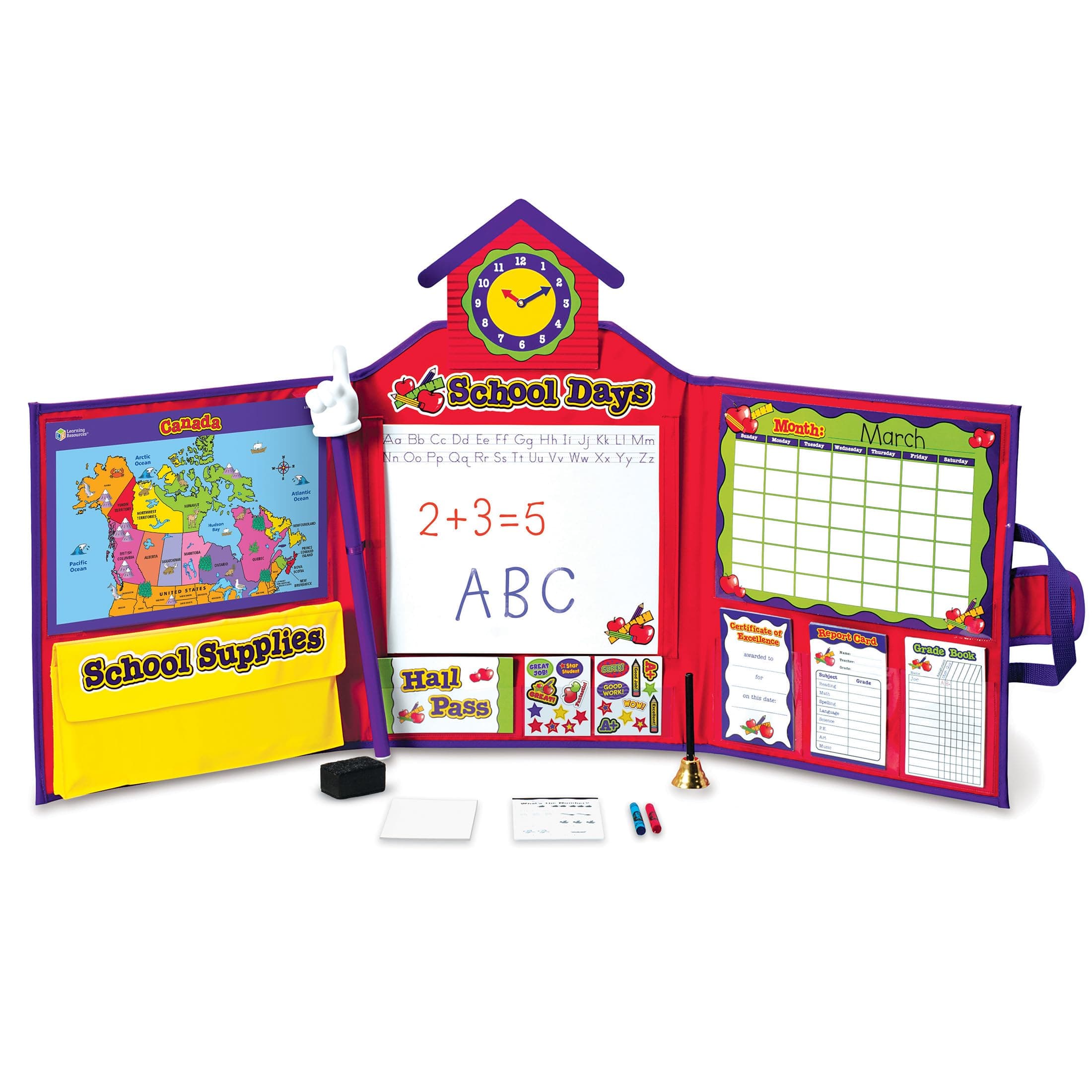 Learning Resources Pretend and Play School Set, Pretend Teacher Play School Set, Ages 3 and Up