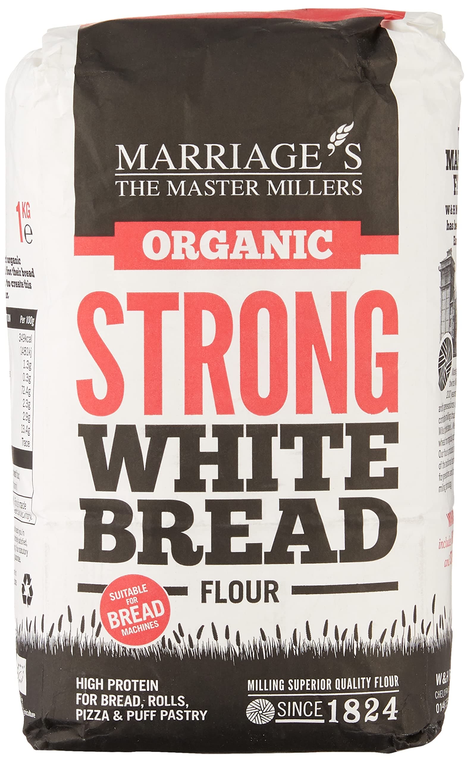 Organic Strong White Bread Flour 1kg