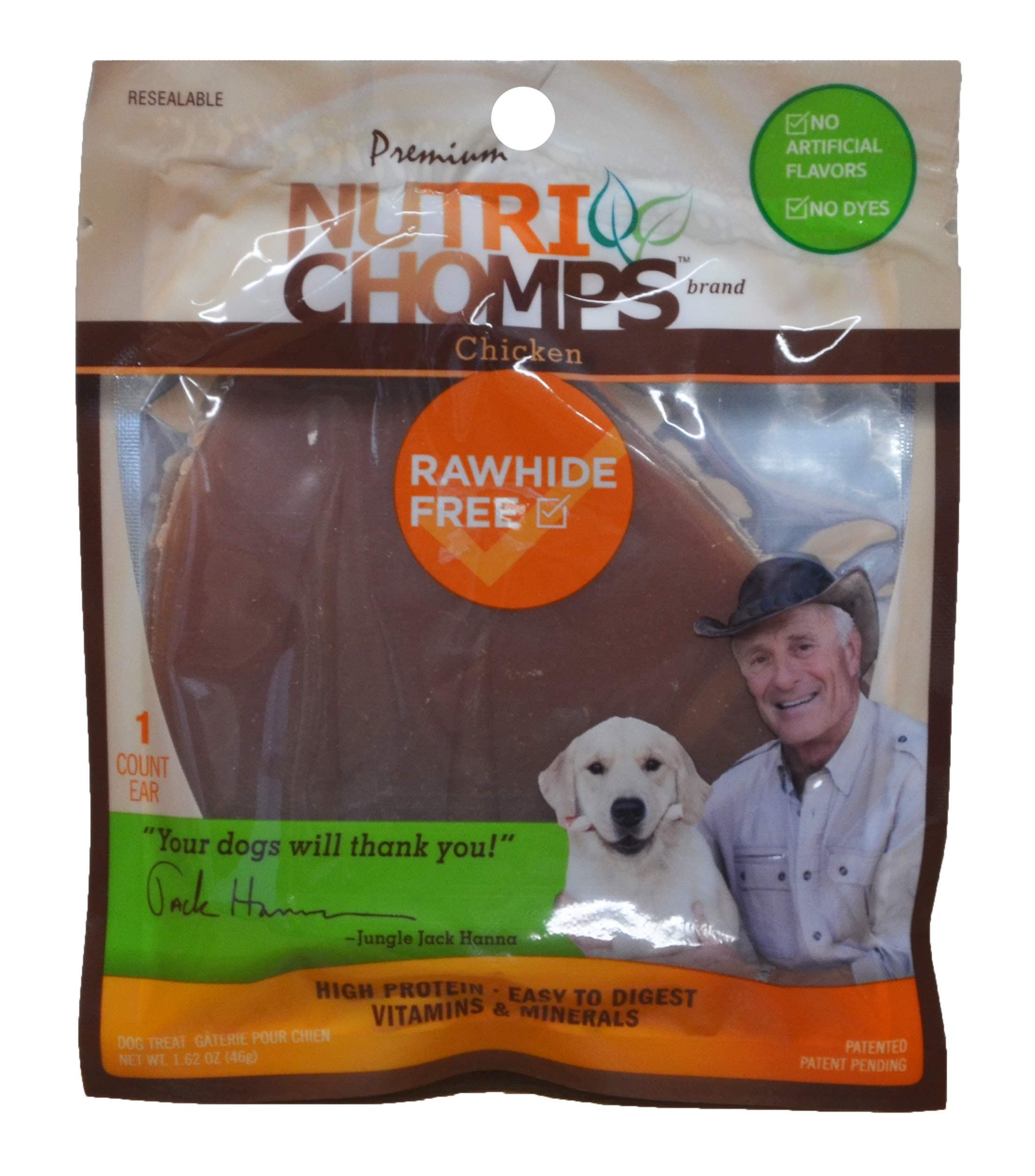 Nutri ChompsChicken Flavor Ear, 1 Pack (NT083V)