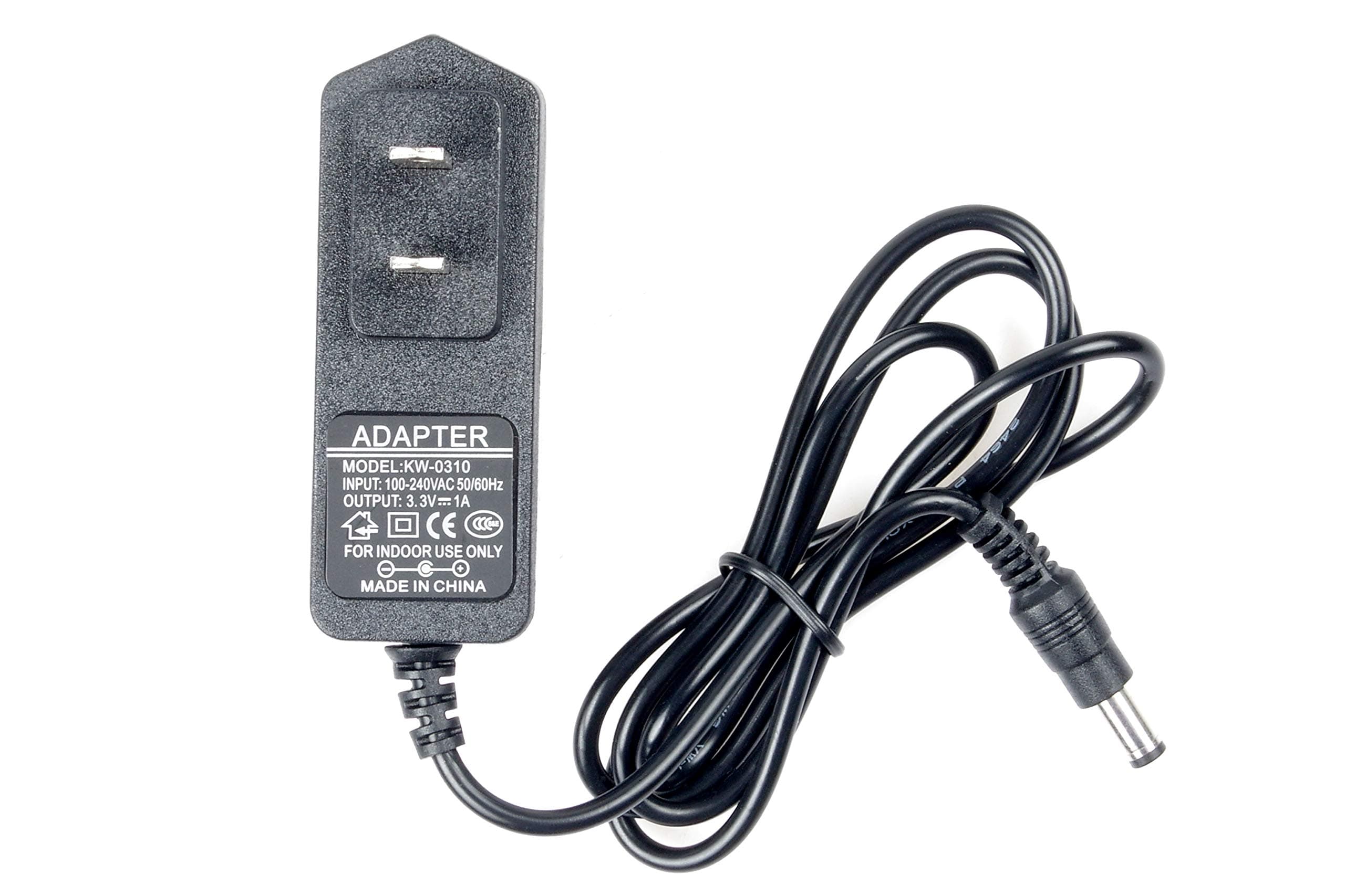 3.3V 1A AC Adapter to DC Power Adapter, 5.5/2.1 mm