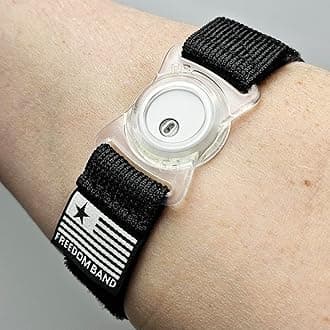 4-18" Inch Adjustable Freedom Band for Freestyle Libre 3 : Transmitter Protection Sensor Cover Arm & Leg Band -No More Adhesive Patches (4-18" Active Band, Black) (Clear)