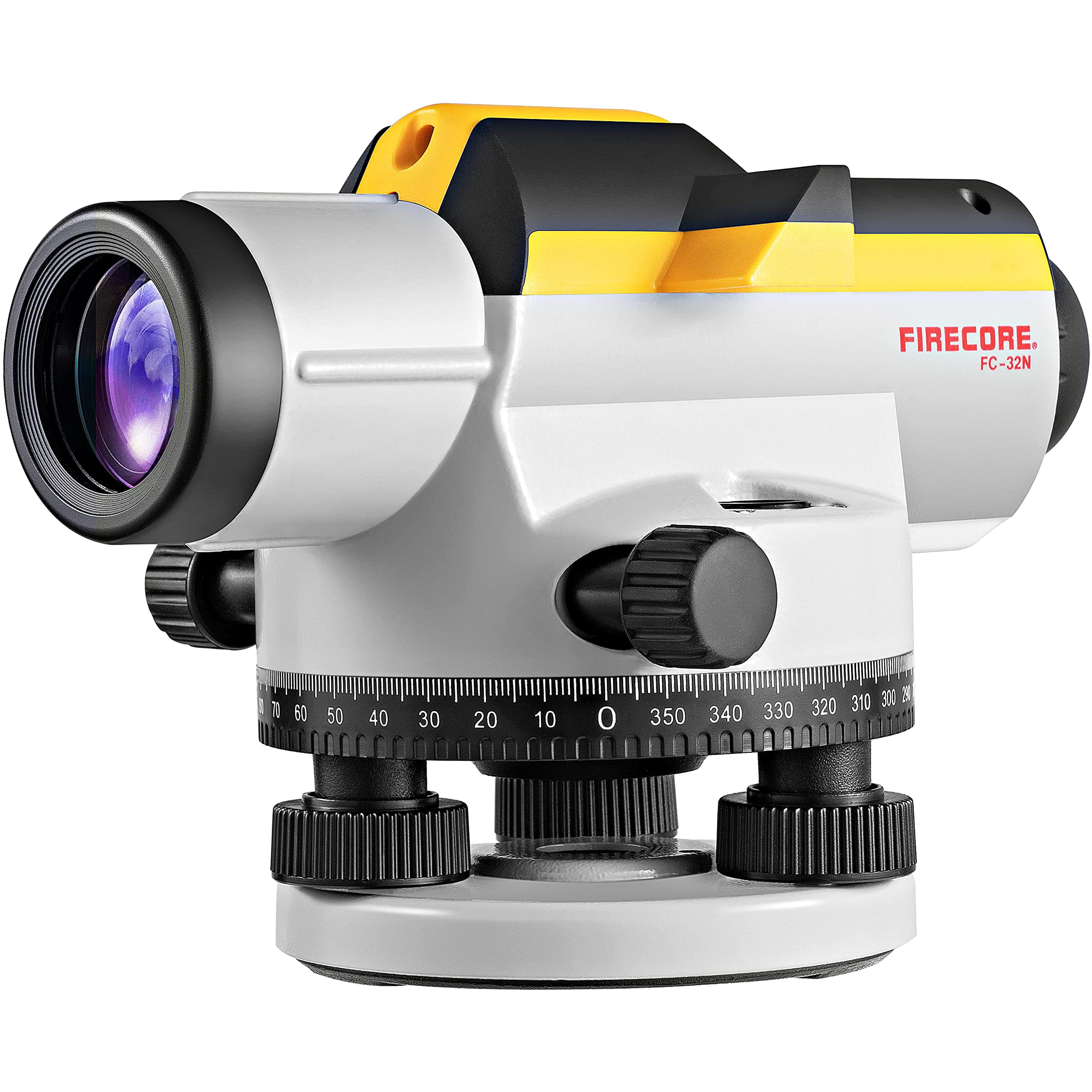 32X Automatic Optical Level Kit with Self-Leveling Magnetic Dampened Compensator and Transport Lock, High Precision Height/Distance/Angle Level Measureing Tool - FC-32N