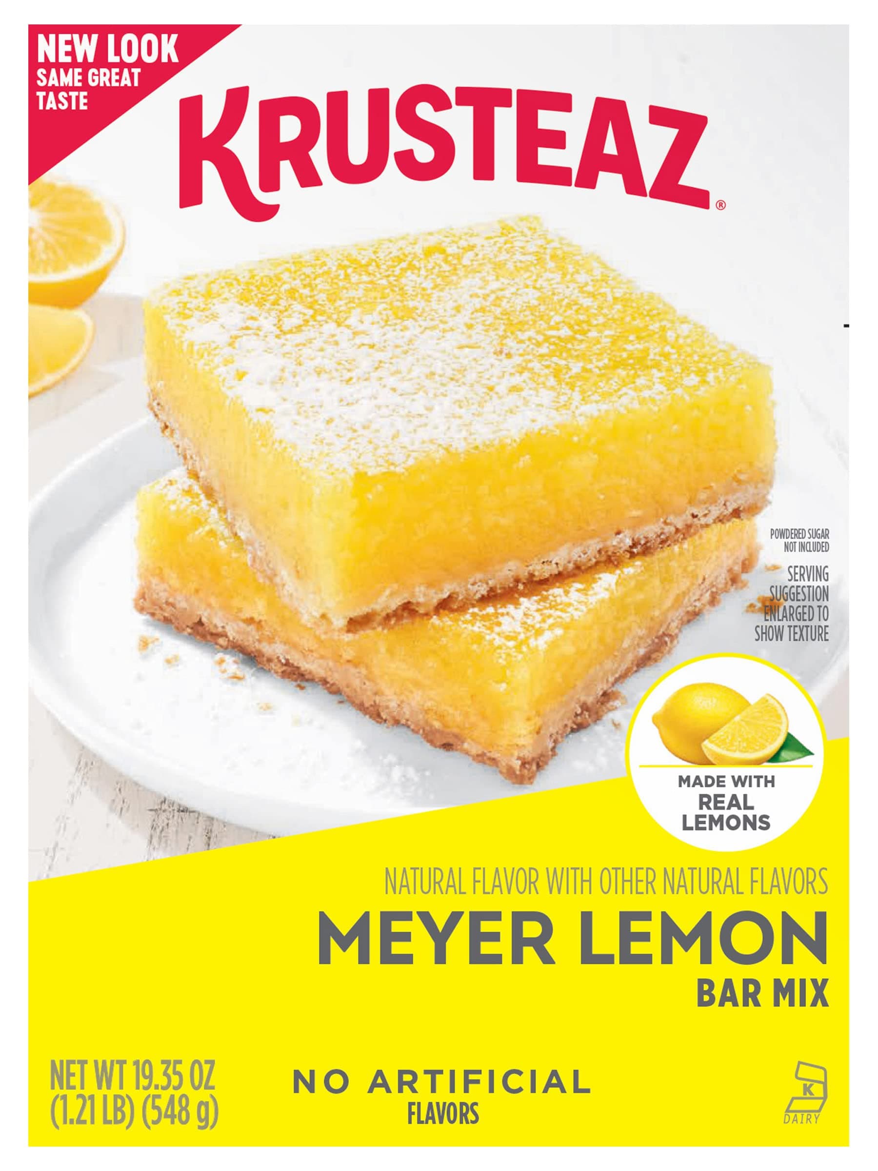 Meyer Lemon Bar Mix, Lemon Bar Baking Mix, Made With Real Lemons, 19.35 oz Box