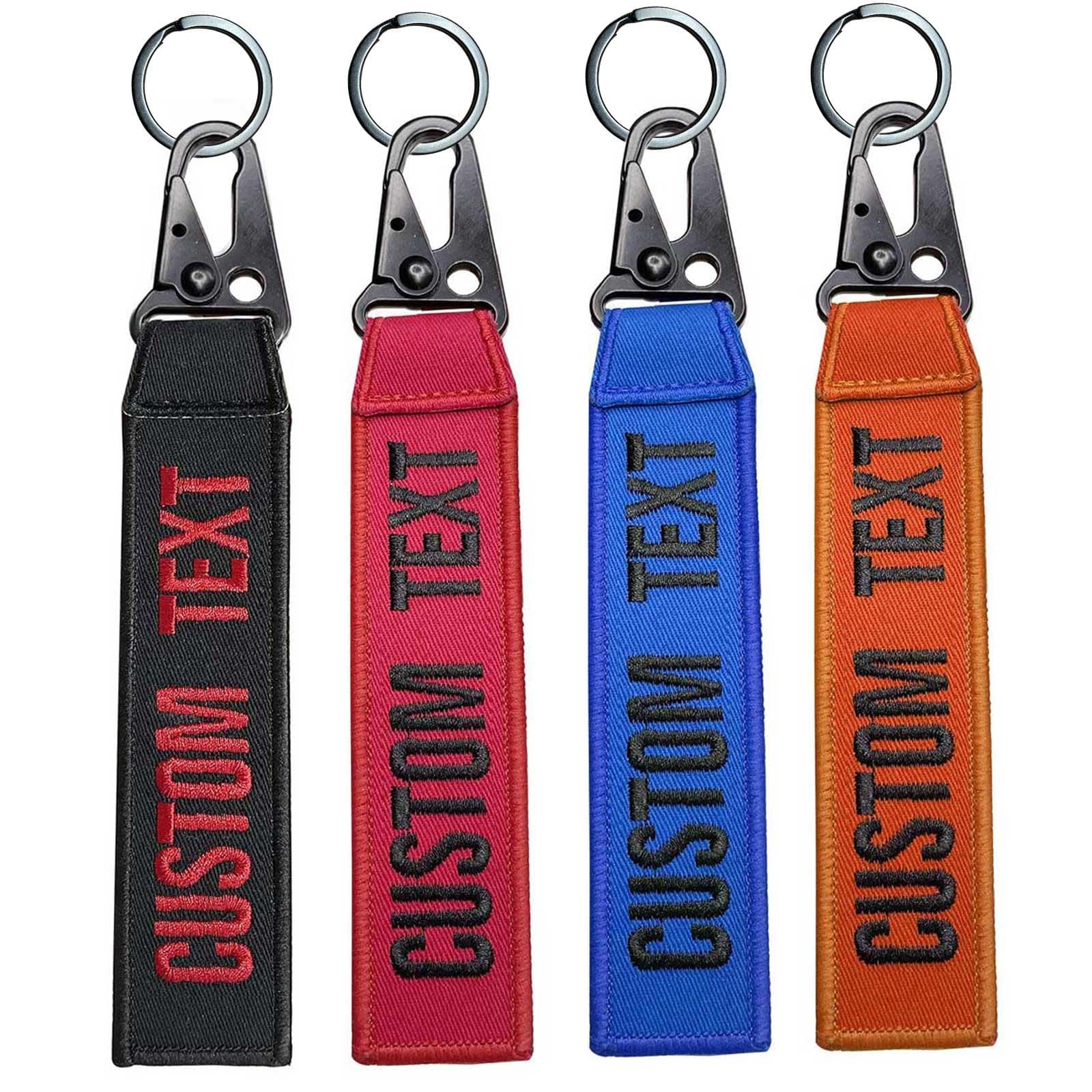 Graceful life Personalized keychain, custom name number tag, key ring accessories, embroidery keyring for luggage，crate，belt，gear，keyring，car key chain