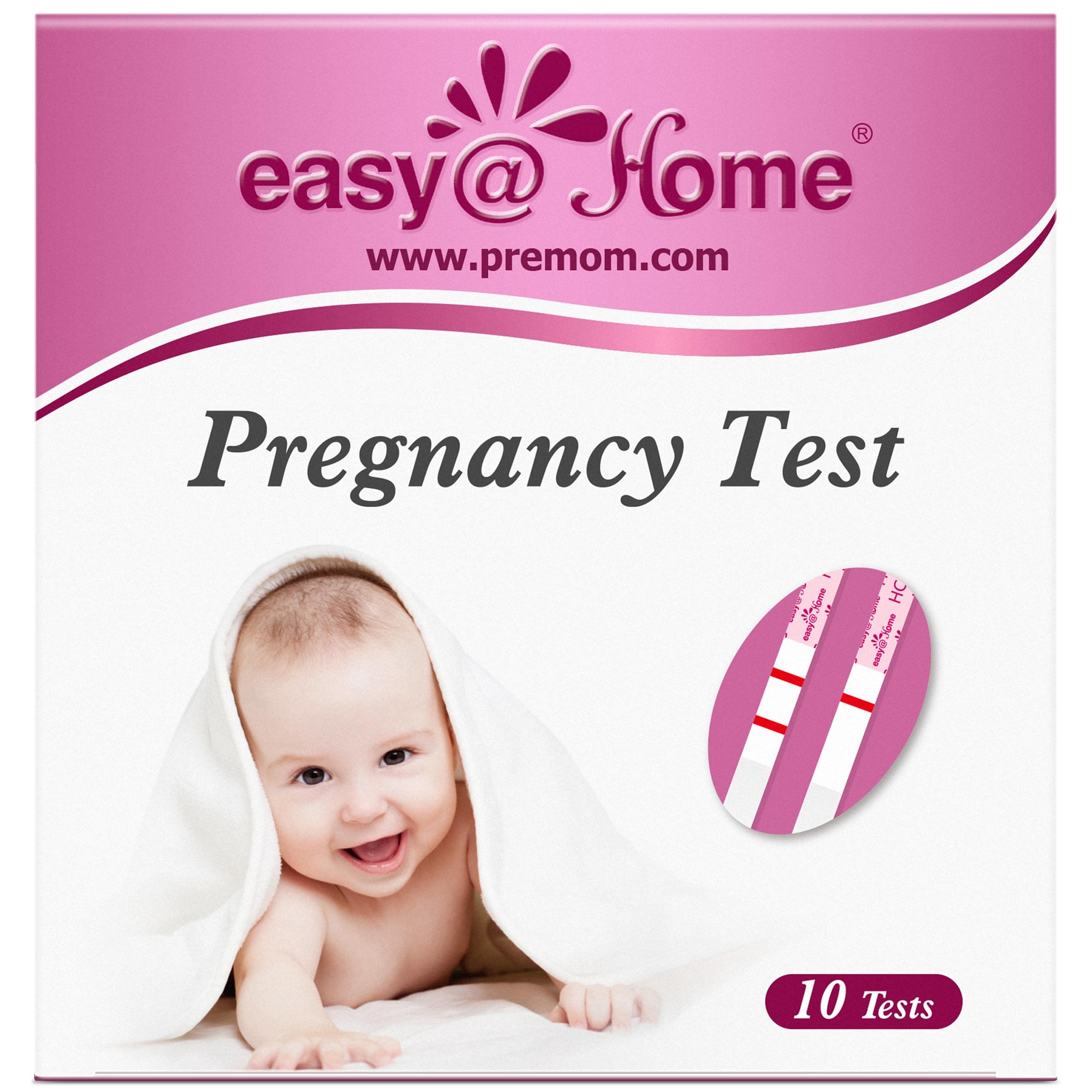 Pregnancy Test Strips Kit: 10 Pack HCG Test Strips - Early Detection Home Pregnancy Test