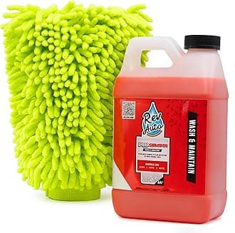 Rev Auto Vinyl Wrap Car Wash Soap Kit - Includes 64oz Car Wash Soap For Vinyl Wrap & Microfiber Wash Mitt | Works in Foam Cannon & Bucket Washes | pH-Balanced, Safe For All Finishes