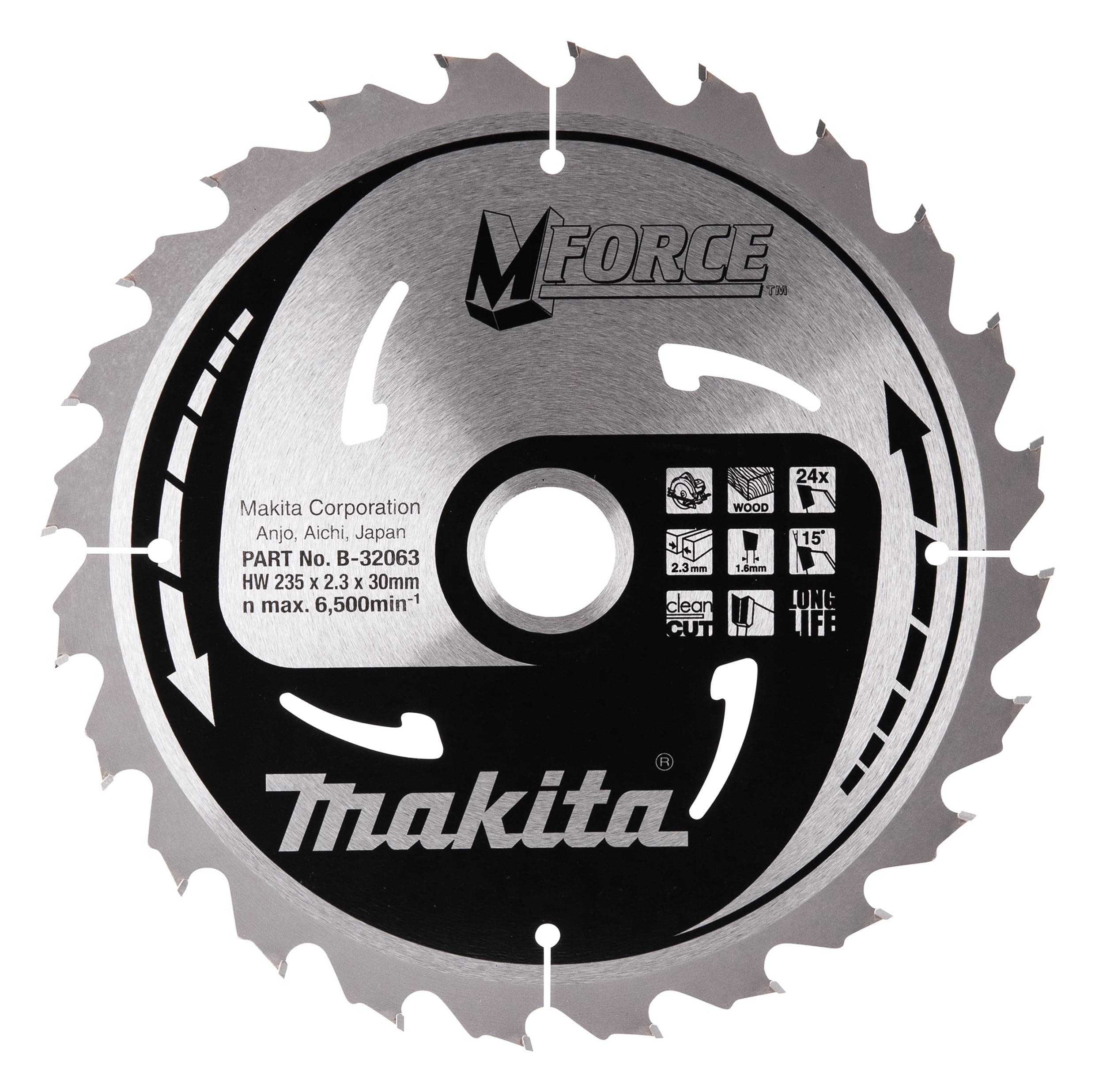 B-32063 M-Force Saw Blade 9.25inx30mm 24Teeth