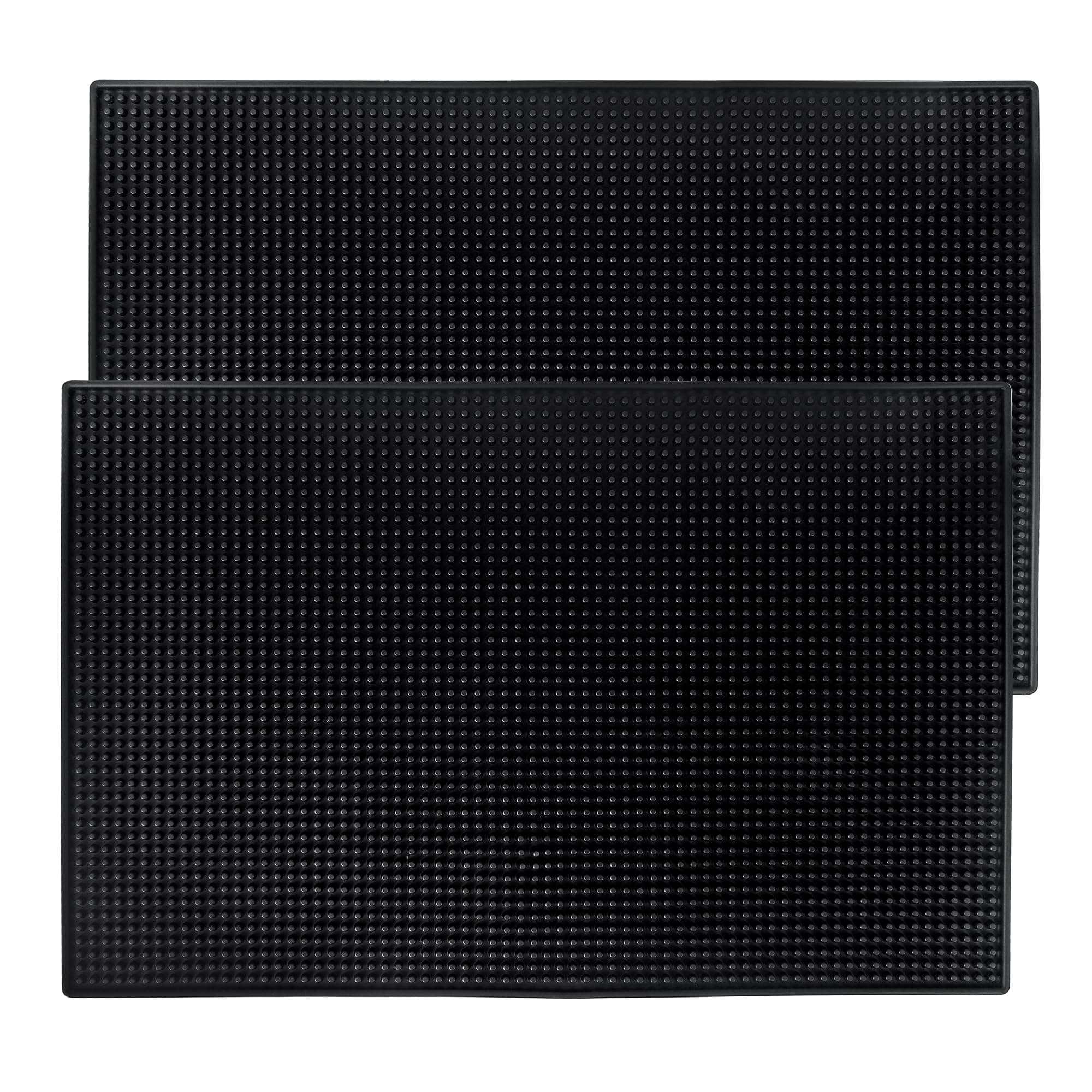 2 Pcs Bar mat 18" x 12" - 45.7 x 30.5cm Rubber Bar Service Spill Mat,bar mats for countertop，bar mats for Bartending，bar mat for Home bar，Drink mat