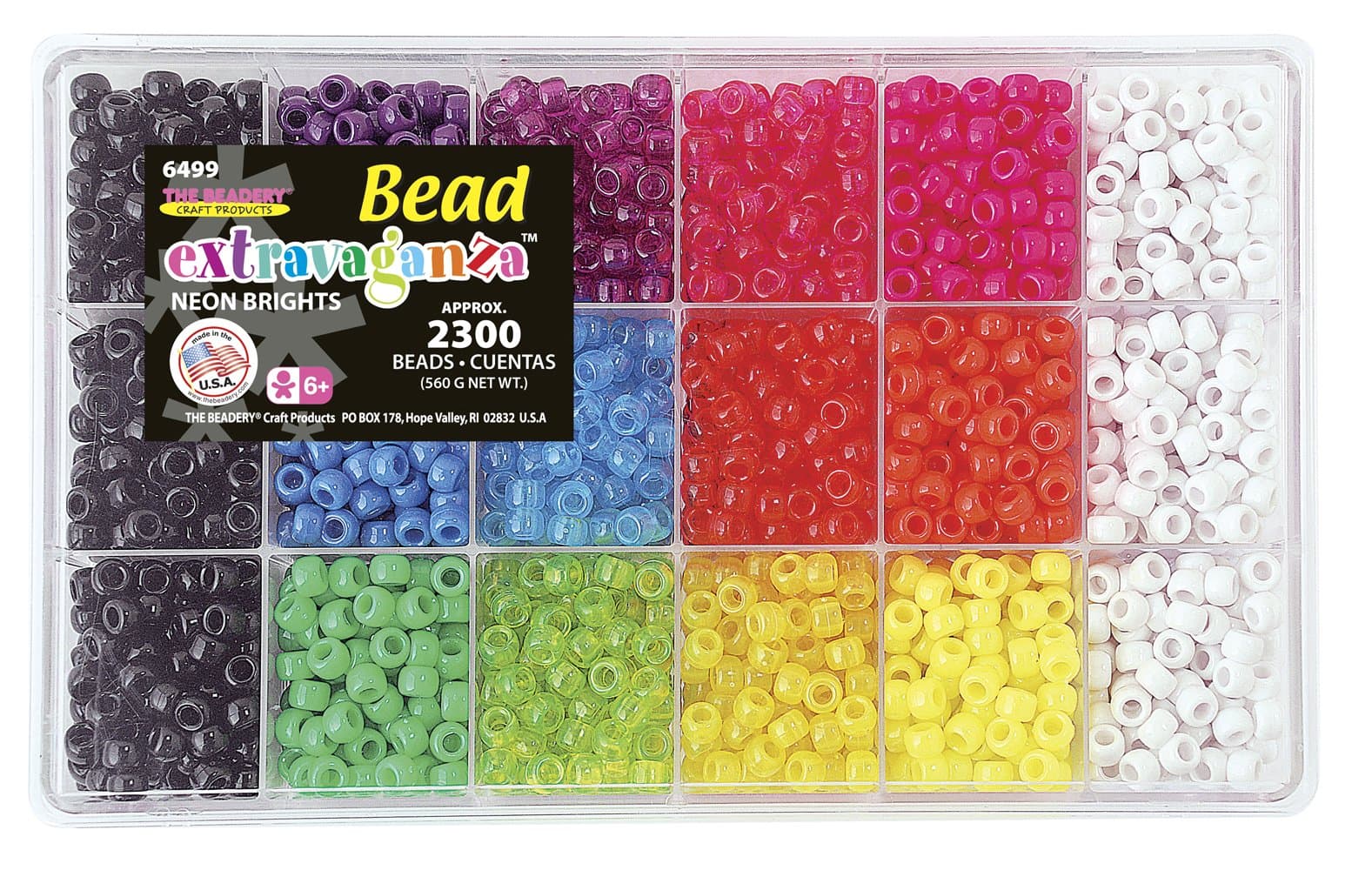 The Beadery Bead Extravaganza Box Neon Brights