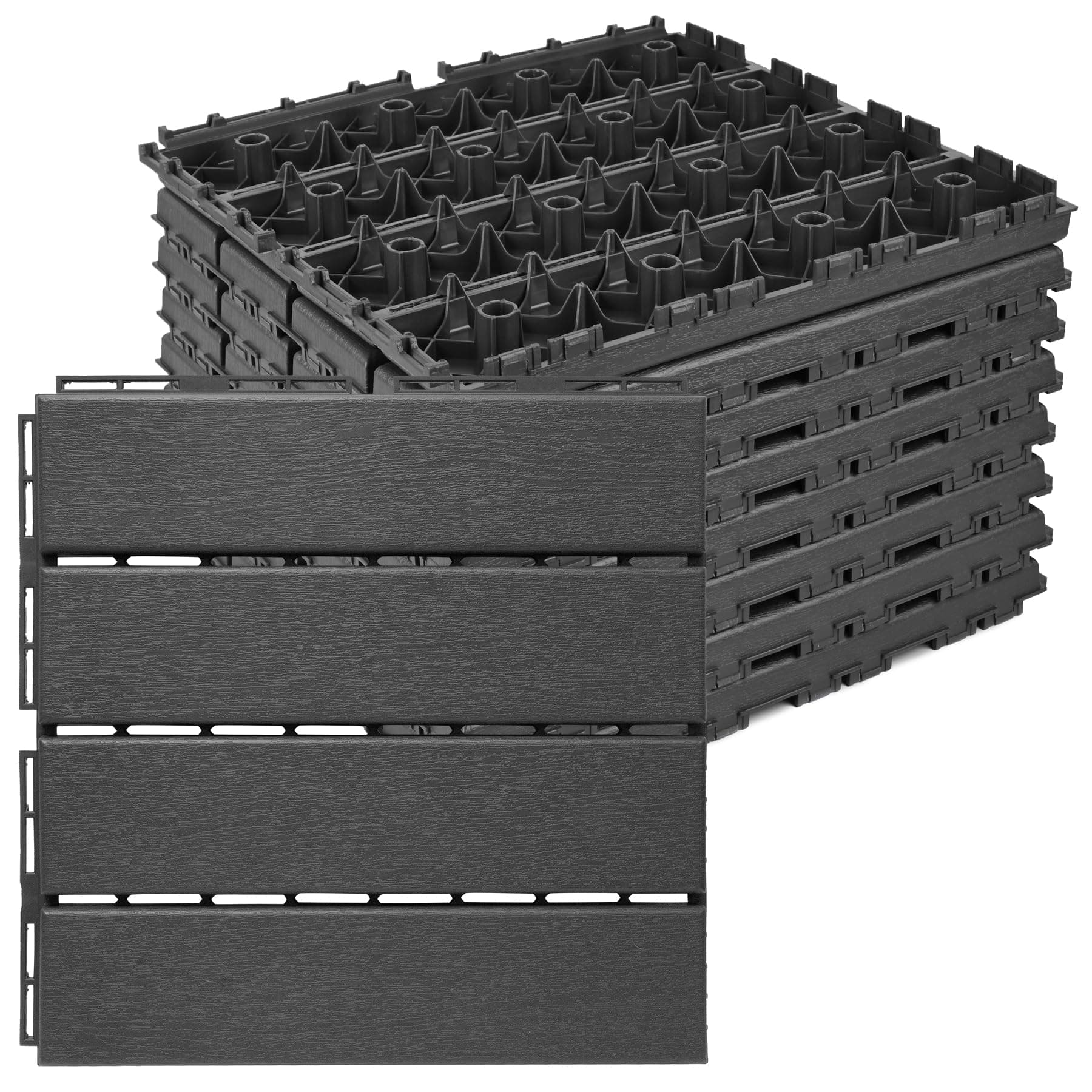 Plastic Interlocking Deck Tiles