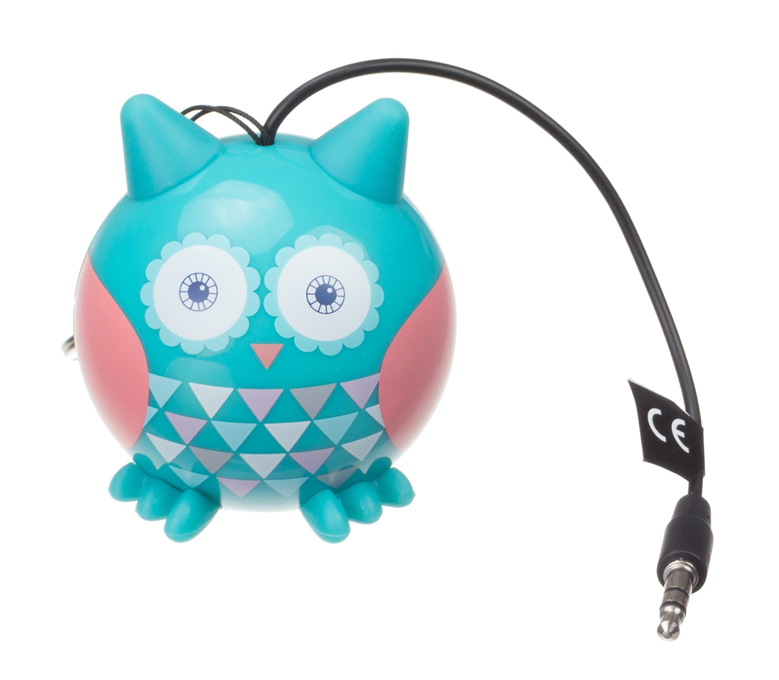 GiftingGIMBGOWL Mini Buddy Universal Small Bluetooth Portable Compact Speaker Compatible with iPod, iPhone, iPad, Tablets and Smartphone Devices - Green Owl