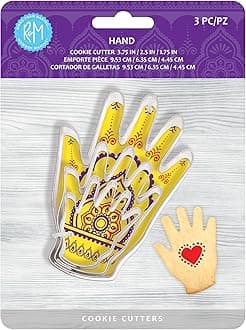 - R&M Hand Shaped Cookie Cutter 3-Piece Set