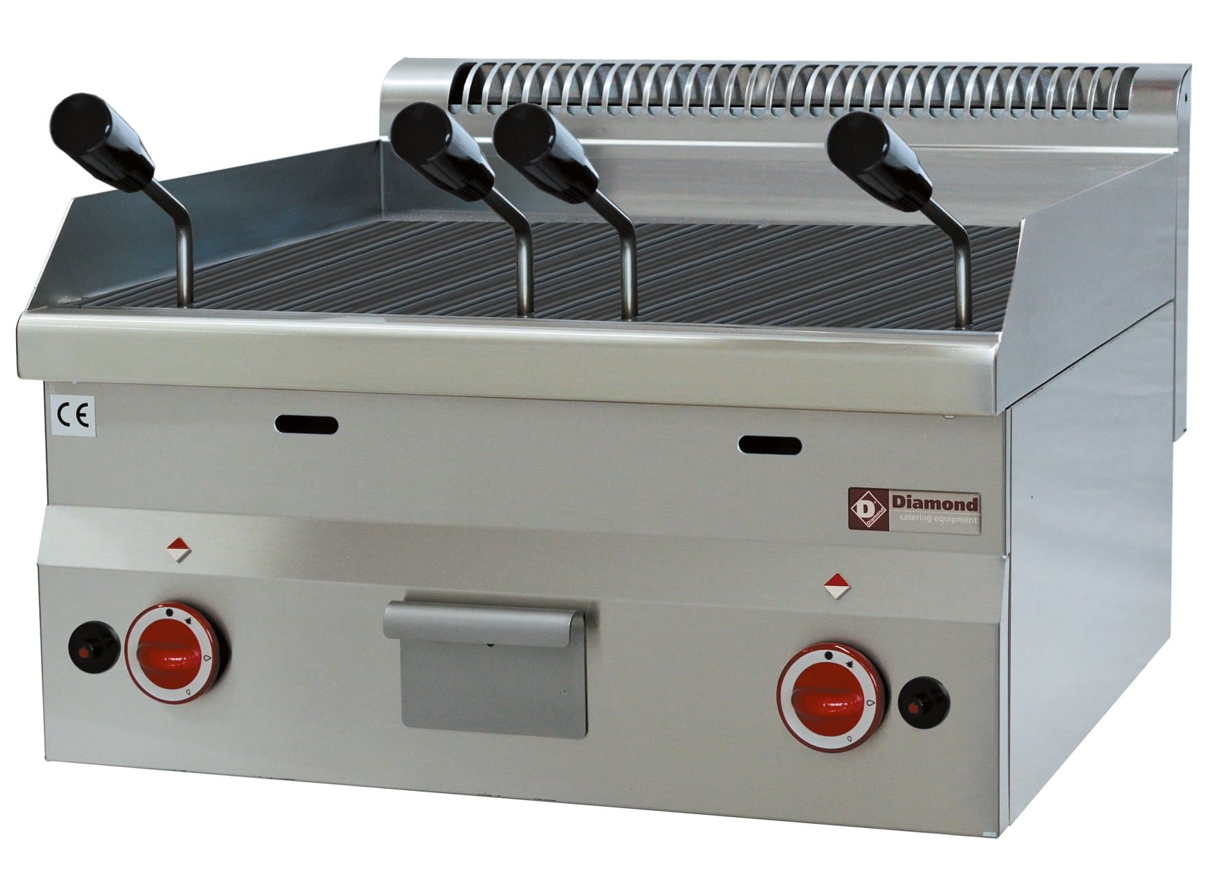 Modular Gas Lava Stone Grill with Cast Iron Grate - Table Unit (without Base) - Gastlando