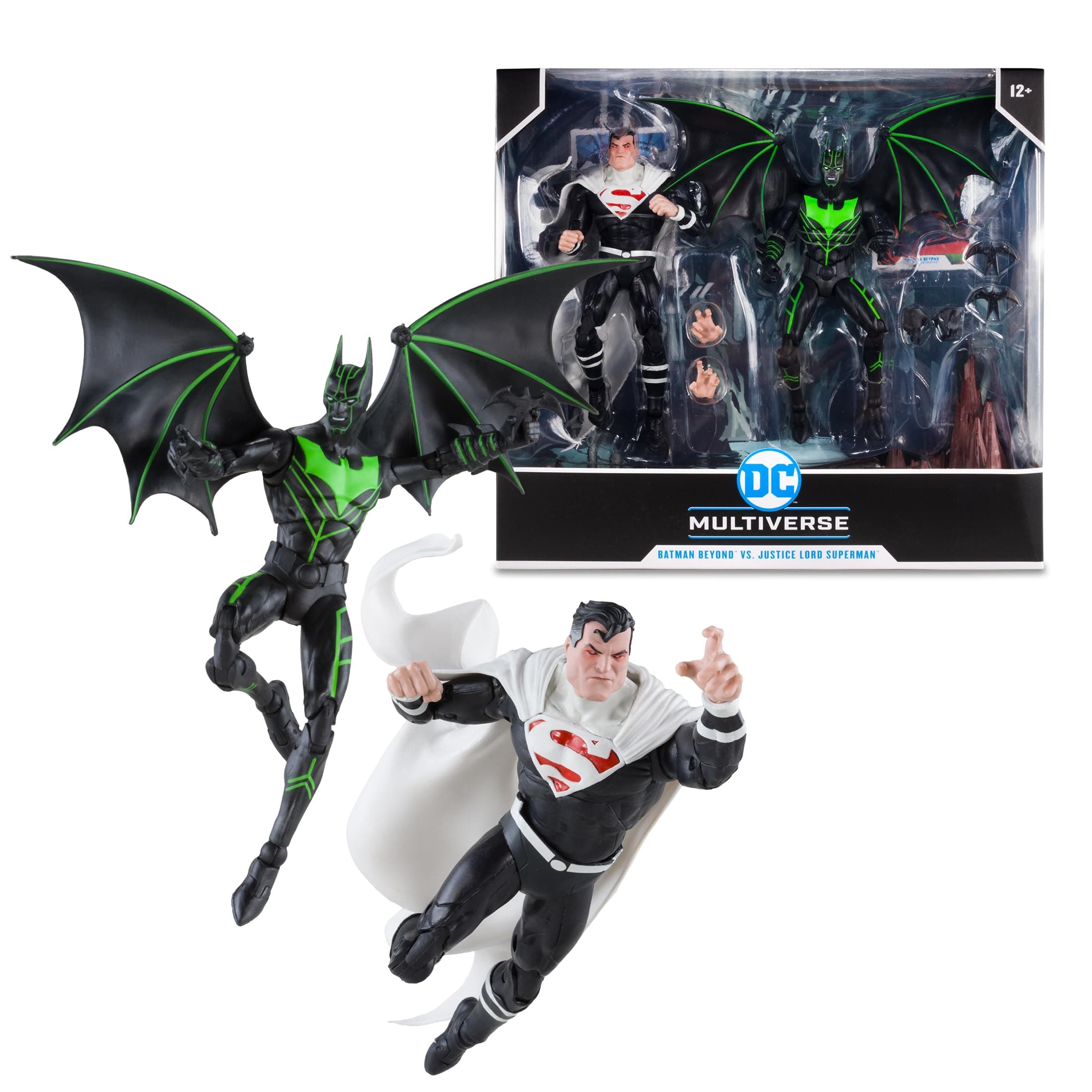 McFarlane Dc Multiverse - Batman Beyond 2.0 - 7" Batman Beyond Vs. Justice Lord Superman Action Figure 2-Pack