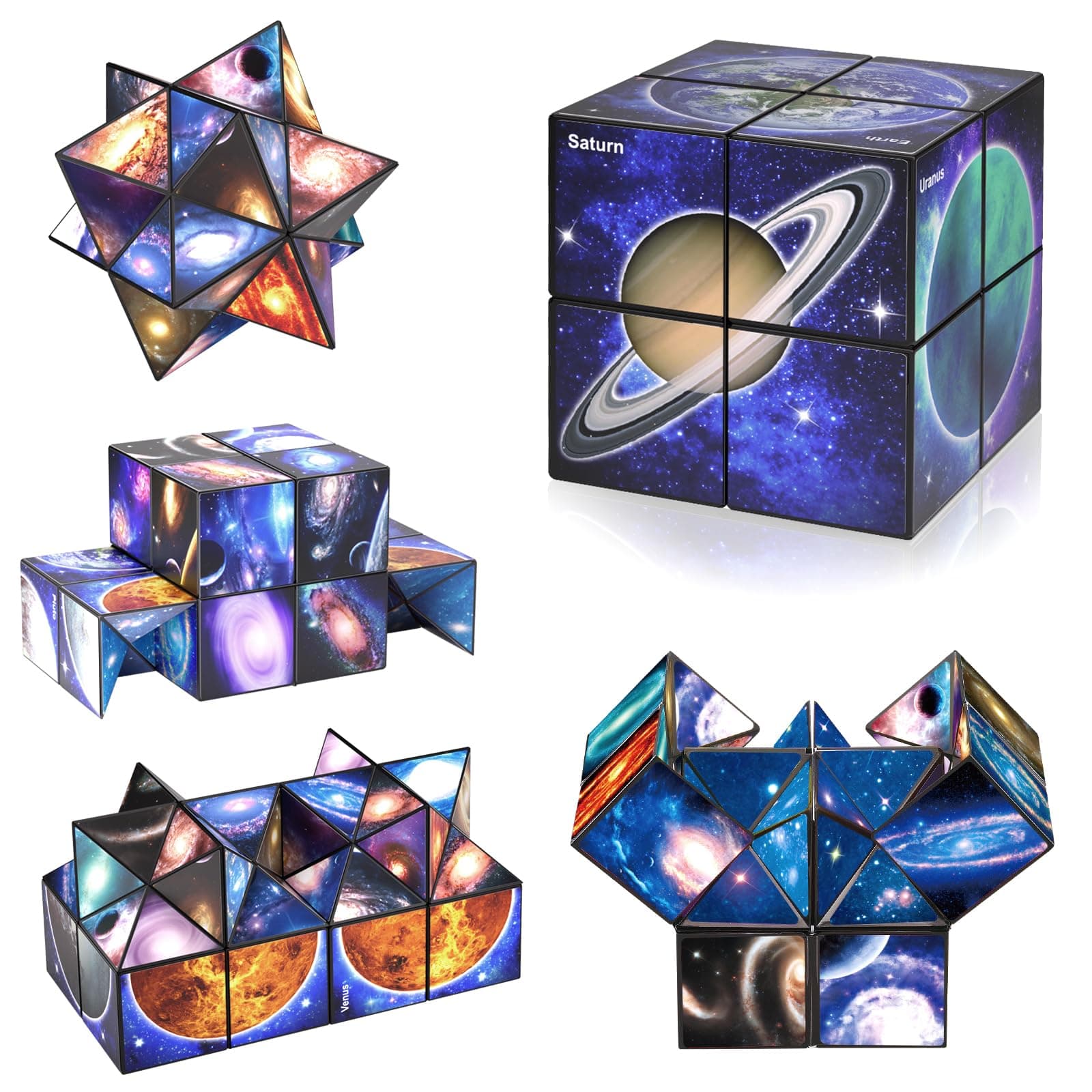 Star Cube Magic Cube Set, 2 in 1 Yoshimoto Cube for Kids and Adults, Toy for Boys and Girls Ages 8-12