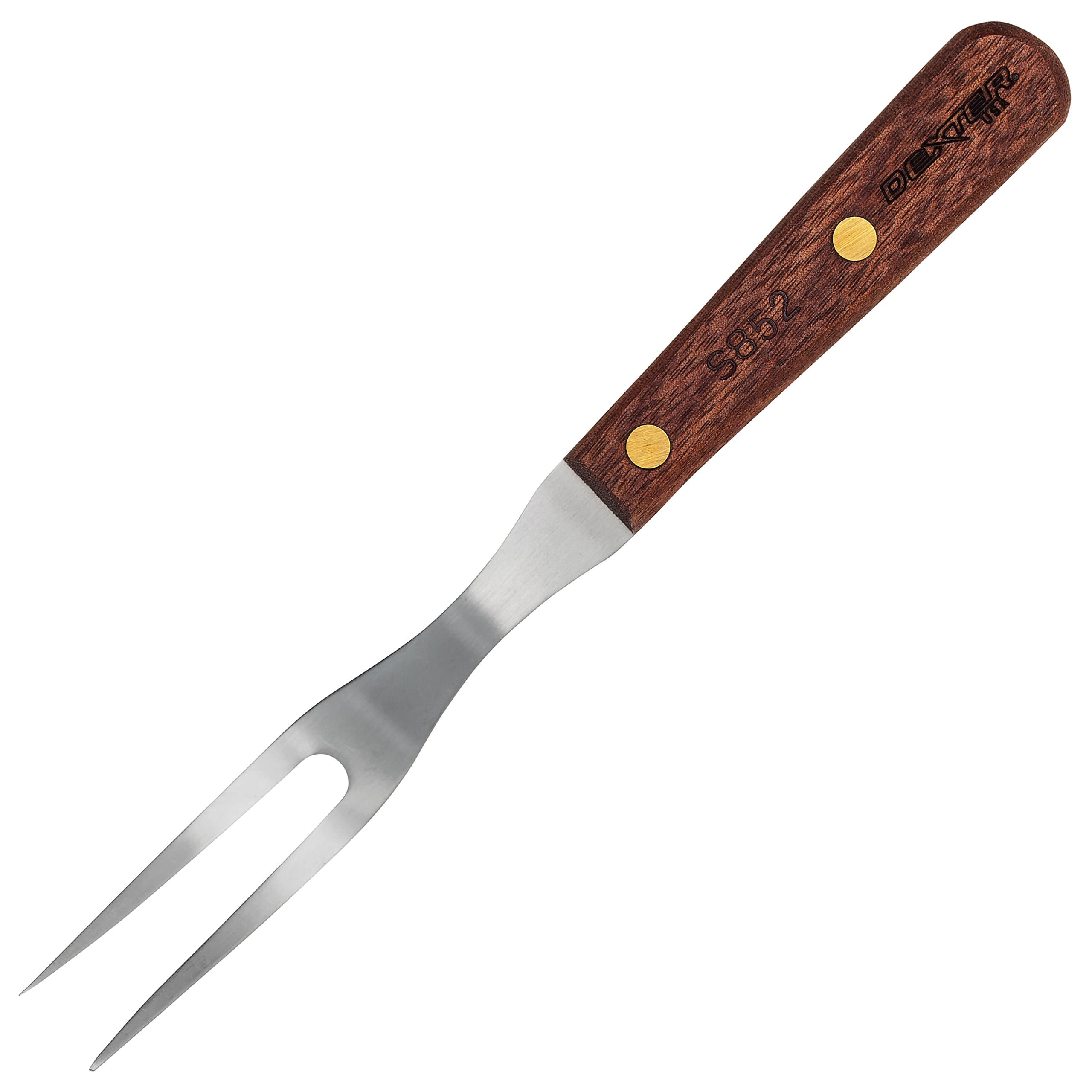 HIC Harold Import Co. Dexter-Russell Granny Fork, Stainless Steel with Walnut Handle, Made in the USA, Brown