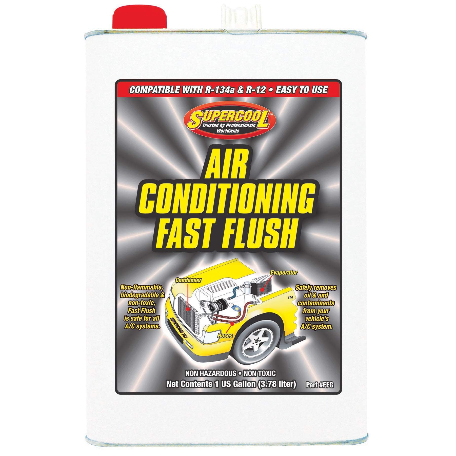 TSI Supercool FFG High Temp A/C Flush, 1 Gallon (Flash Point Greater Than 250 F)
