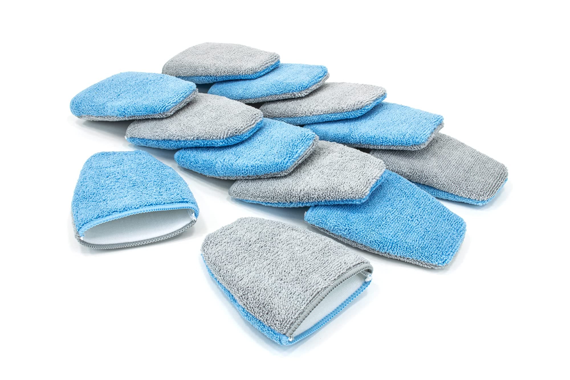 Autofiber[Saver Mitt] Coating Applicator Fingertip Mitt with Barrier Layer (5 in. x 4 in.) Blue/Gray - 12 Pack