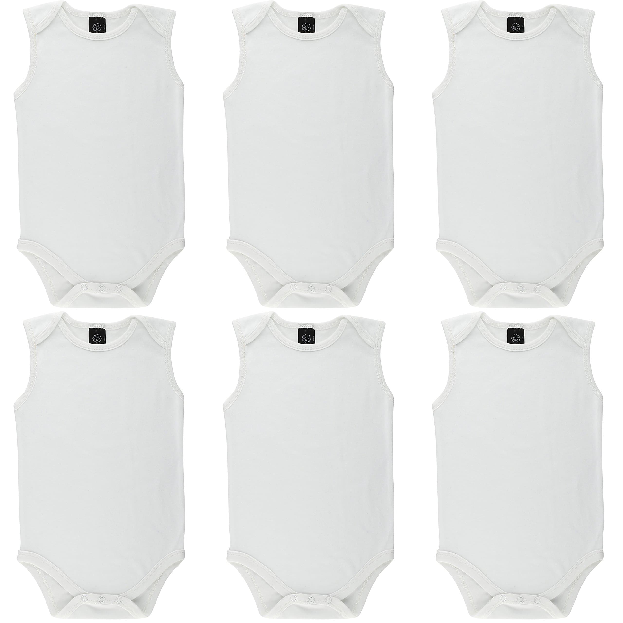 Baby Soft Natural Cotton White Undershirts Bodysuits