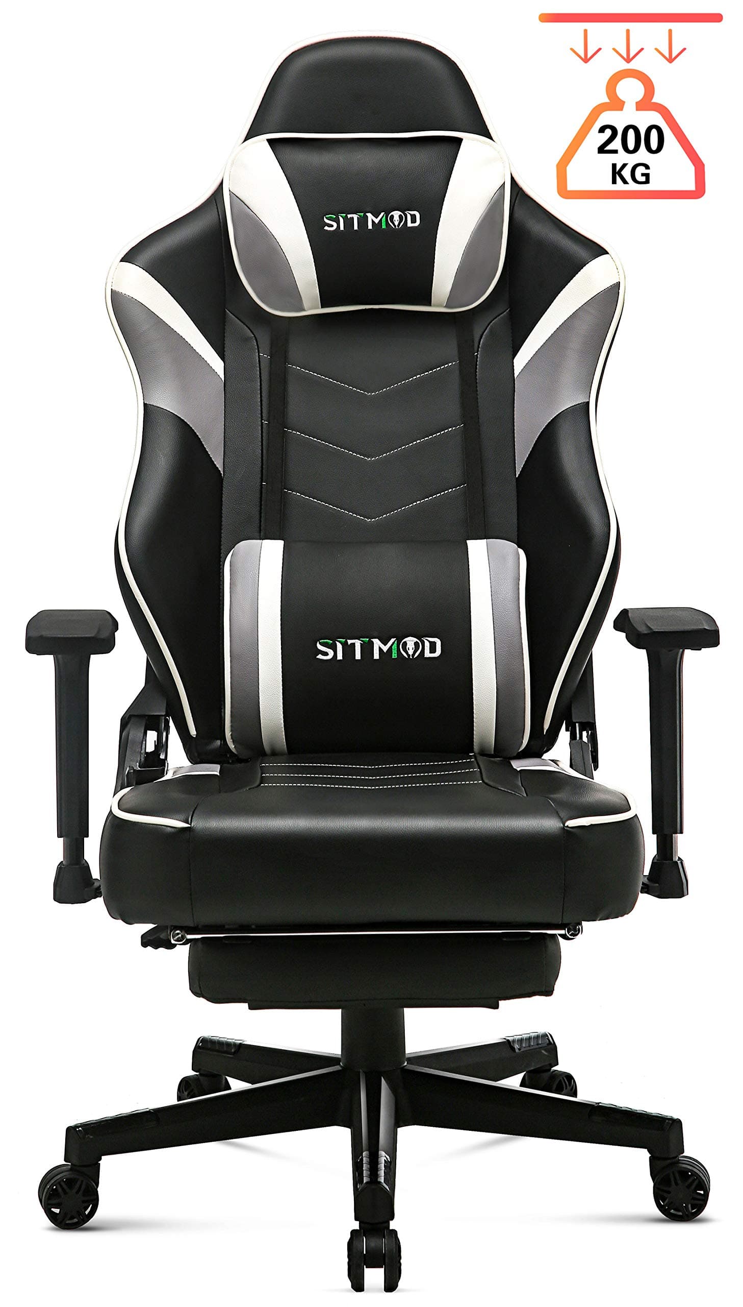 SITMOD Essentials Gaming Chair Ergonomic Computer Chair with Adjustable Height, Headrest and Massage Lumbar Support