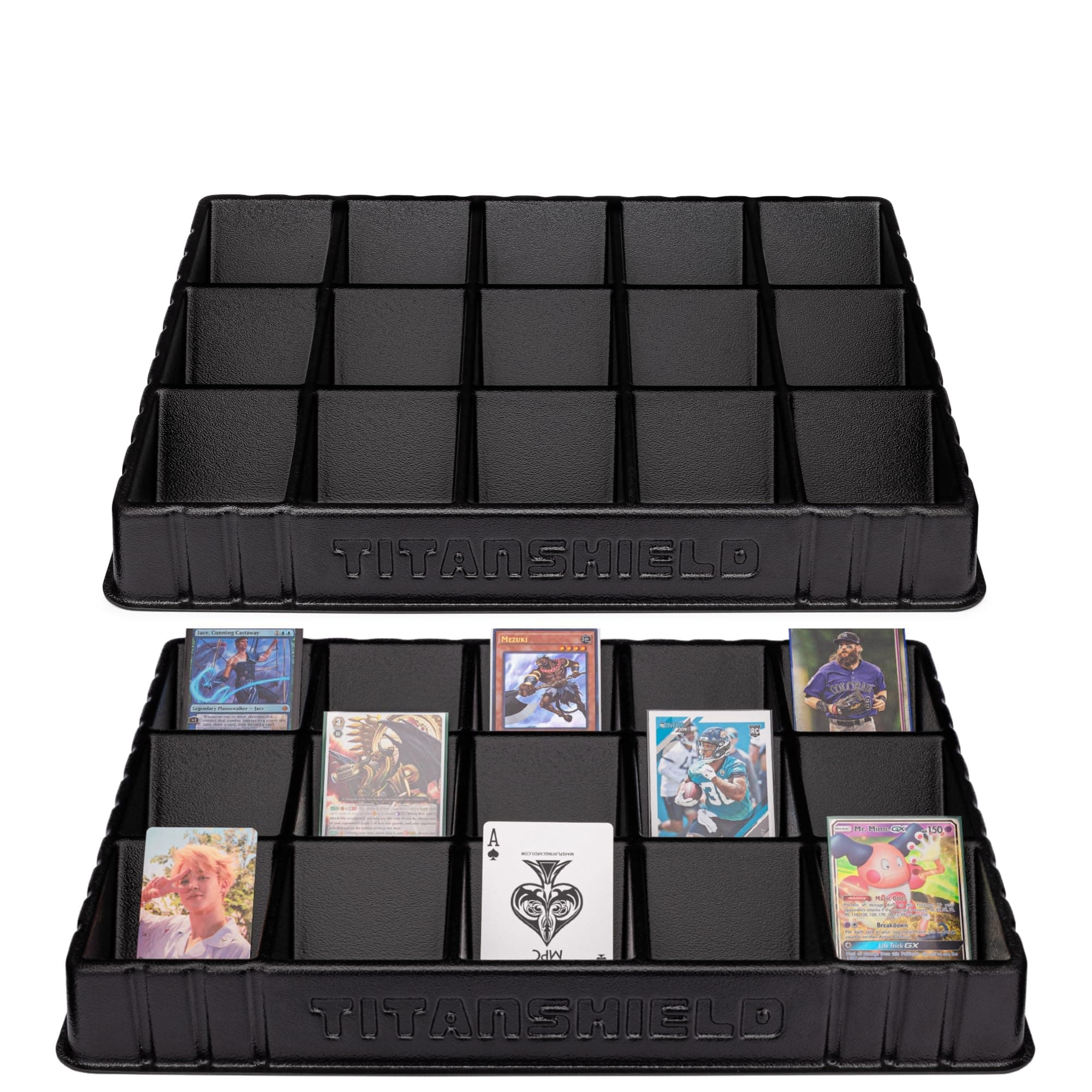 - Stackable Heavy Duty Card Sorting Tray | Compatible with Pokemon, Baseball, Magic The Gathering MTG, TCG Trading Cards | (Two Trays)