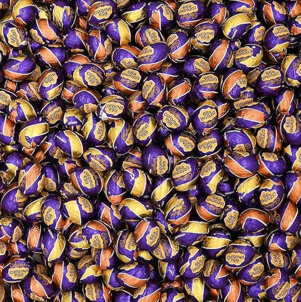 Easter Milk Chocolate Caramel Filled Creamy Mini Eggs Candy - 48 Count Indvidually Wrapped Mini Eggs - Perfect for Easter, Gift Basket Filler & Beyond - Bulk Party Pack