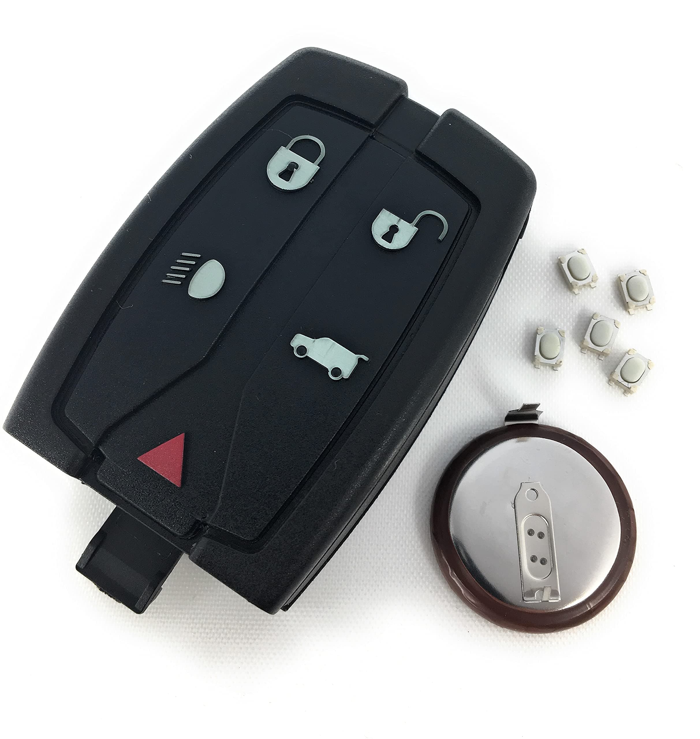 Repair Kit for Land Rover Freelander 2 5 Button Smart Remote Key Fob Shell Case Switches VL2330 Battery