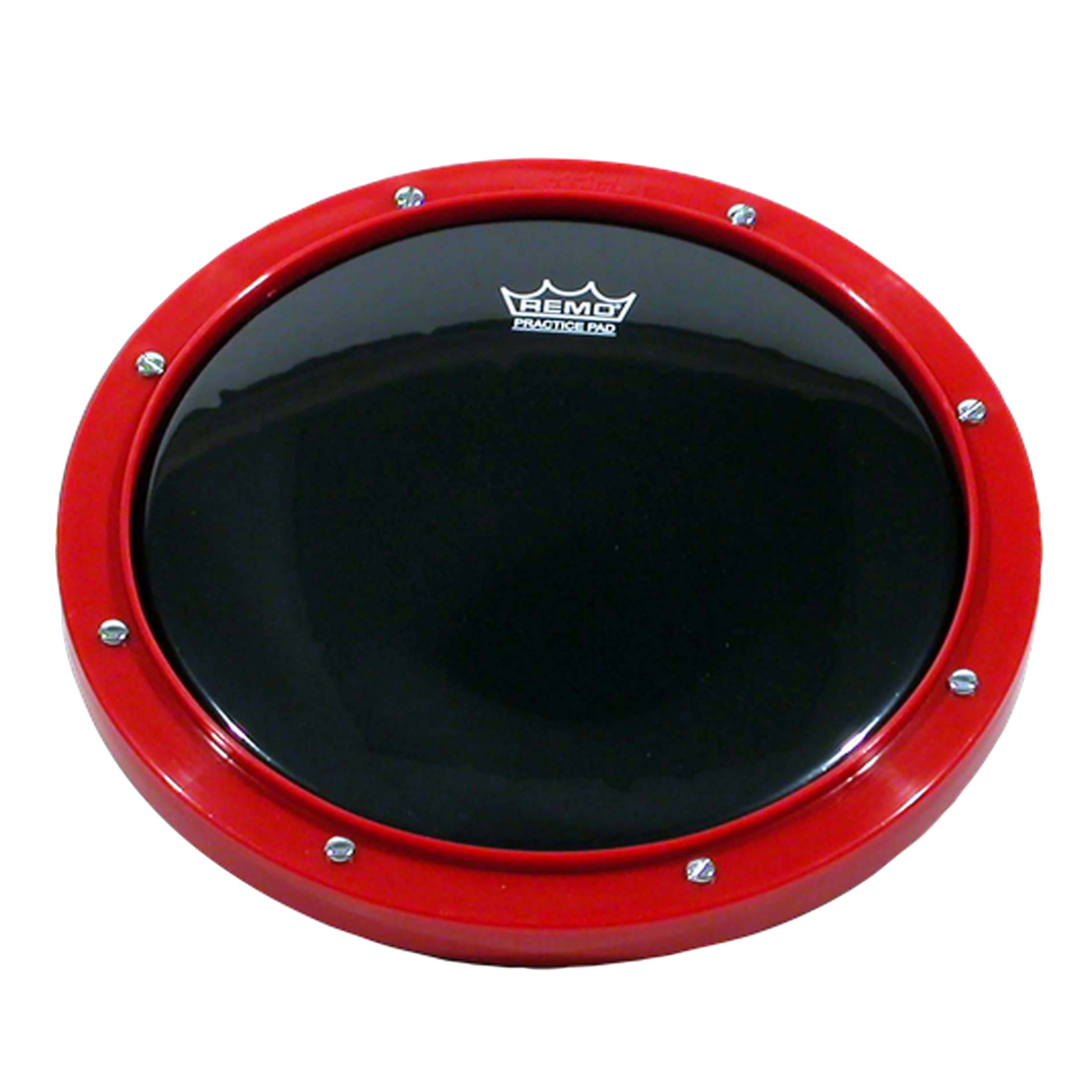 RT-0010-58 10" Red Tunable Practice Pad with Ambassador Ebony Drumhead