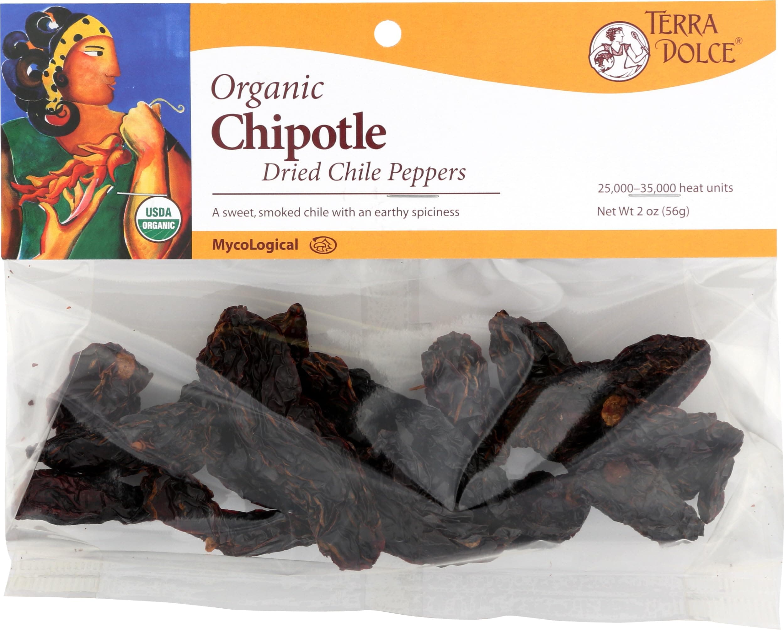 Terra Dolce Organic Chipotle Chiles, 2 Ounce
