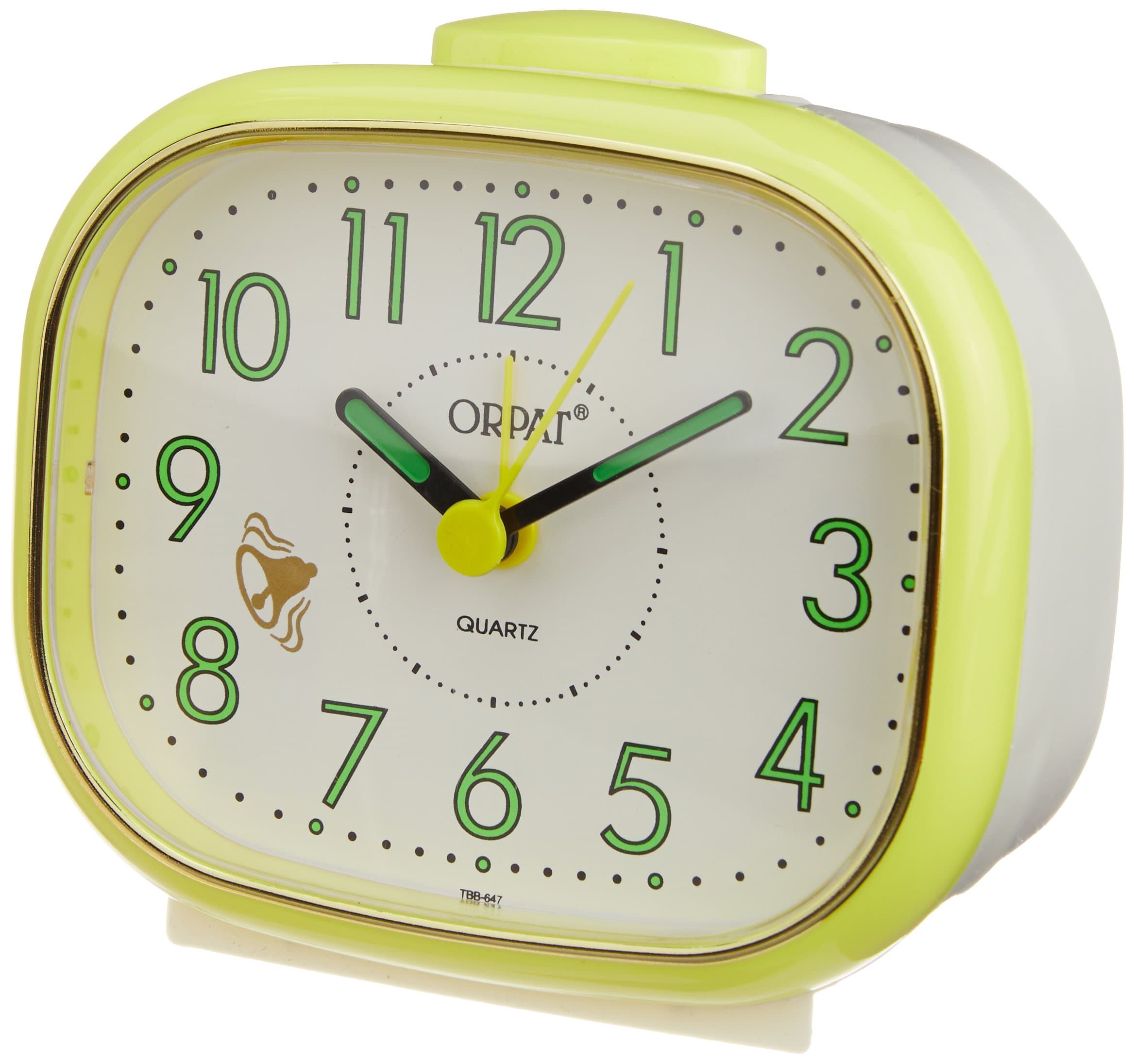 Bell Alarm Clock (Yellow, TBM-647)