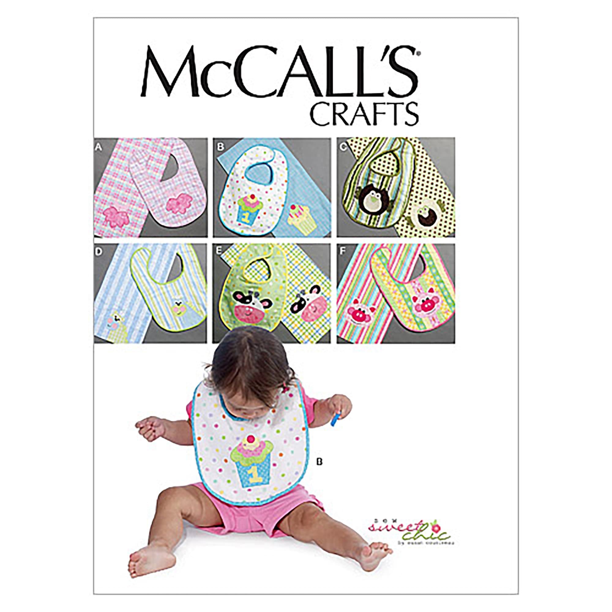 Patterns M6478 Bibs and Burp Cloths, One Size Only