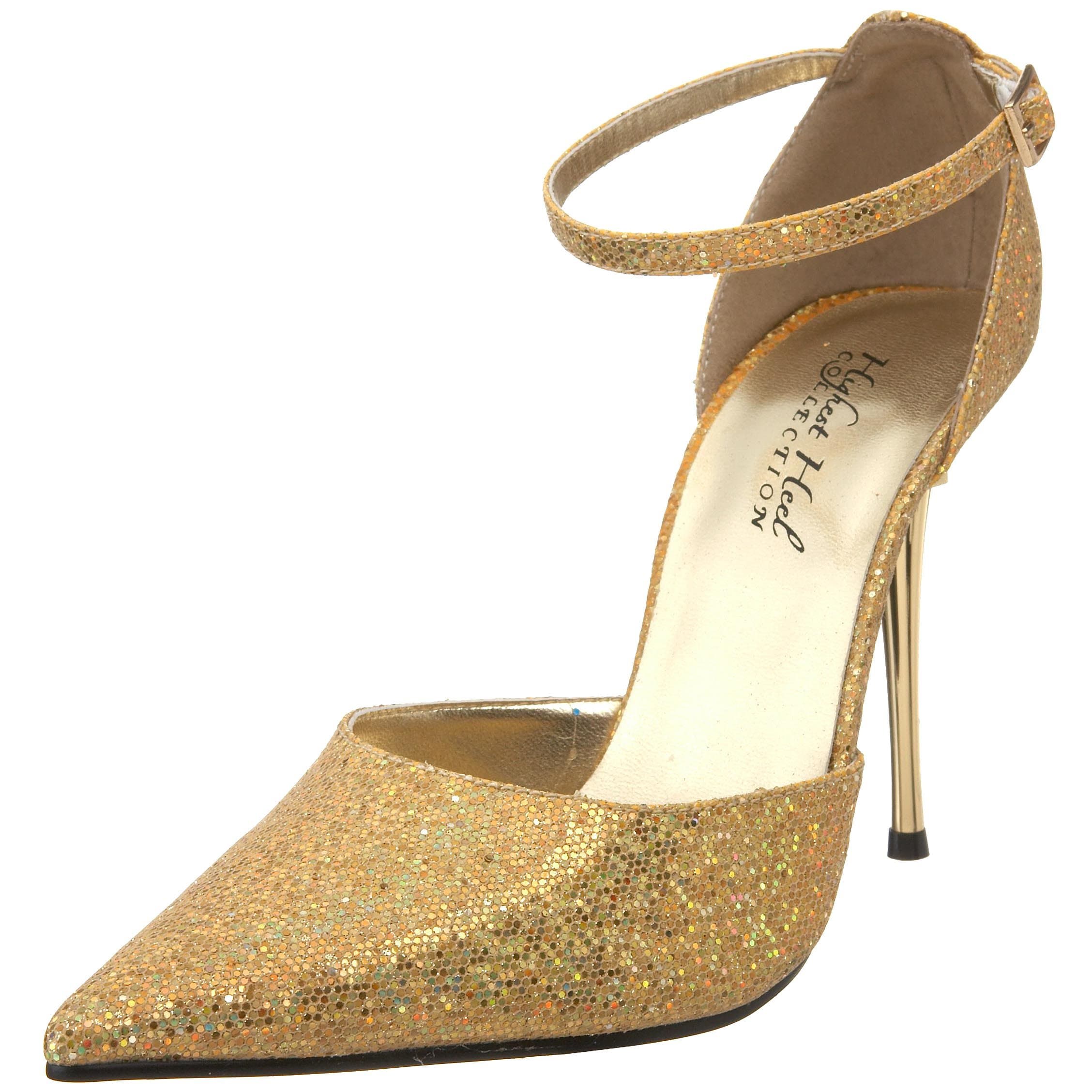 The Highest Heel Women's Slick Ankle-Strap Pump